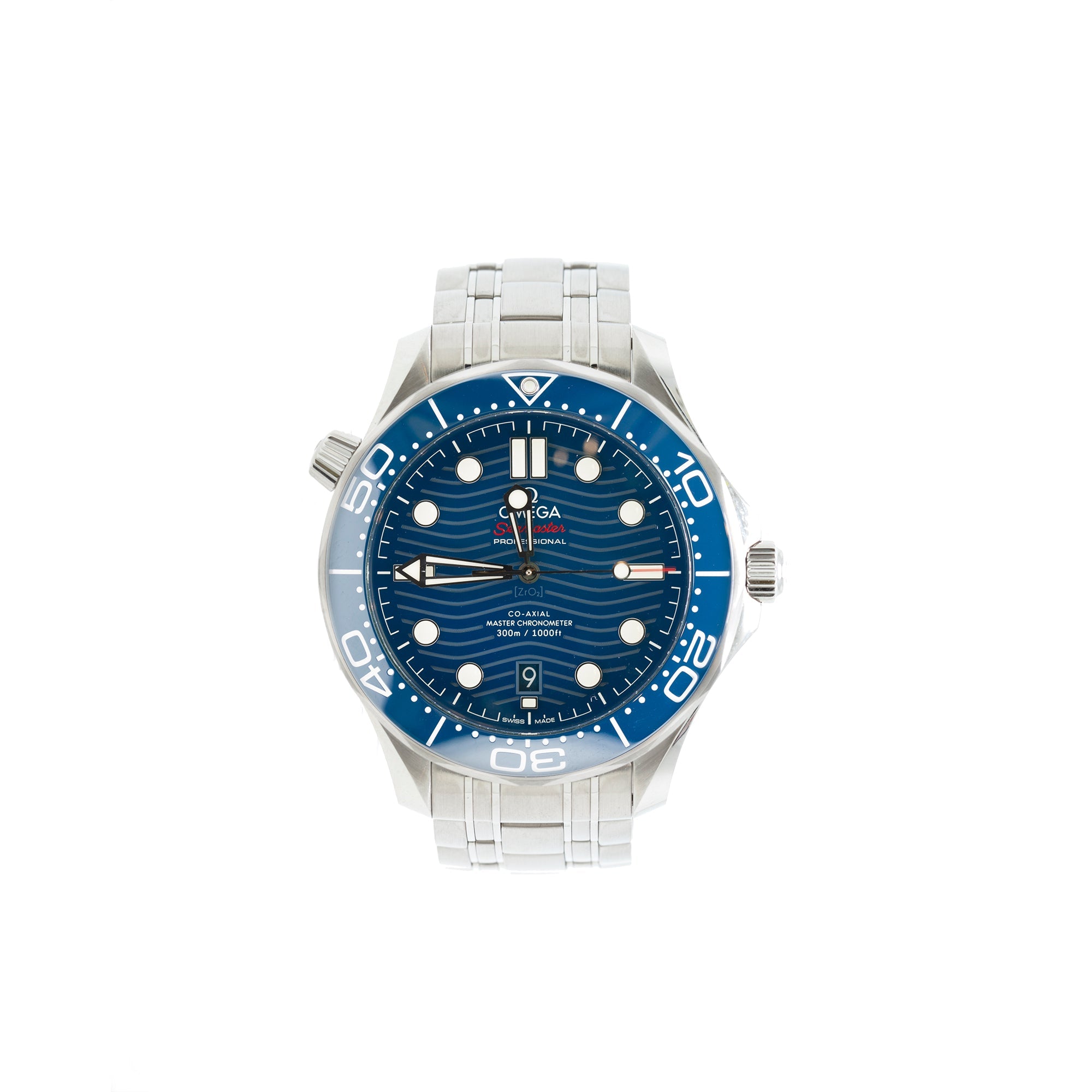 Omega Seamaster Diver 300M Co-Axial Master Chronometer Watch w/ Box & Papers