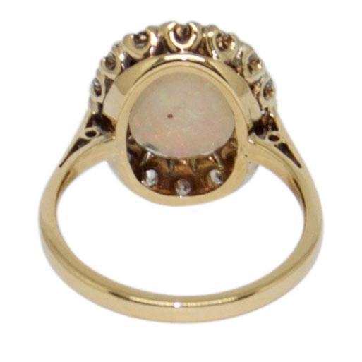 Opal and Diamond Cocktail Ring