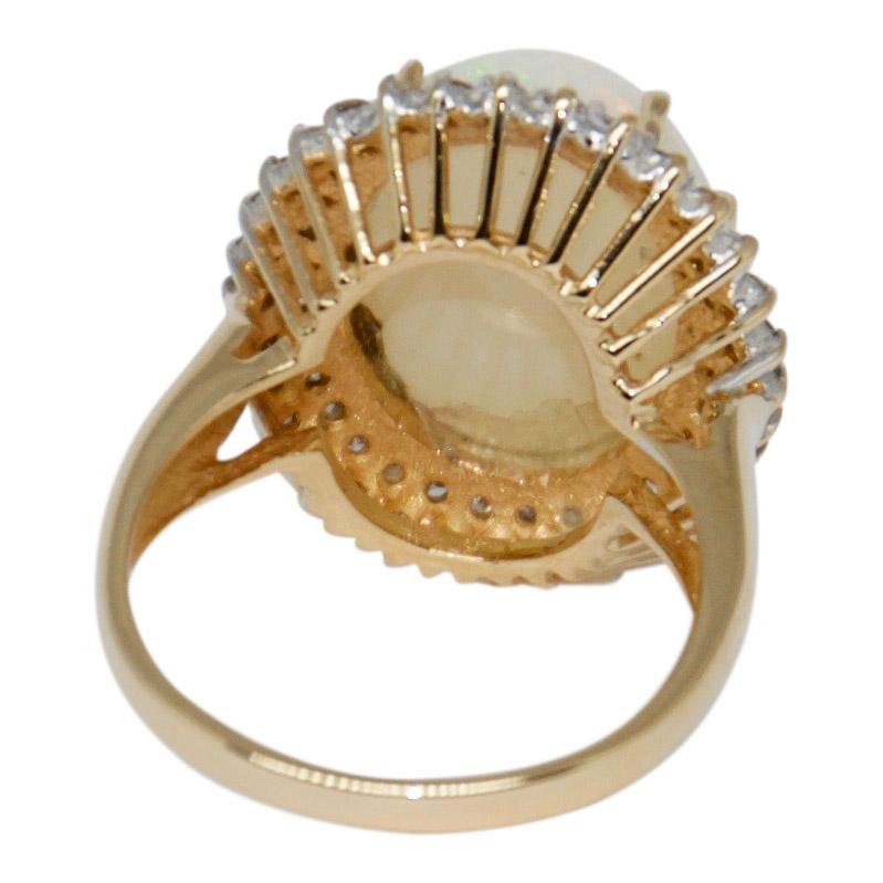 Opal and Diamond Ring