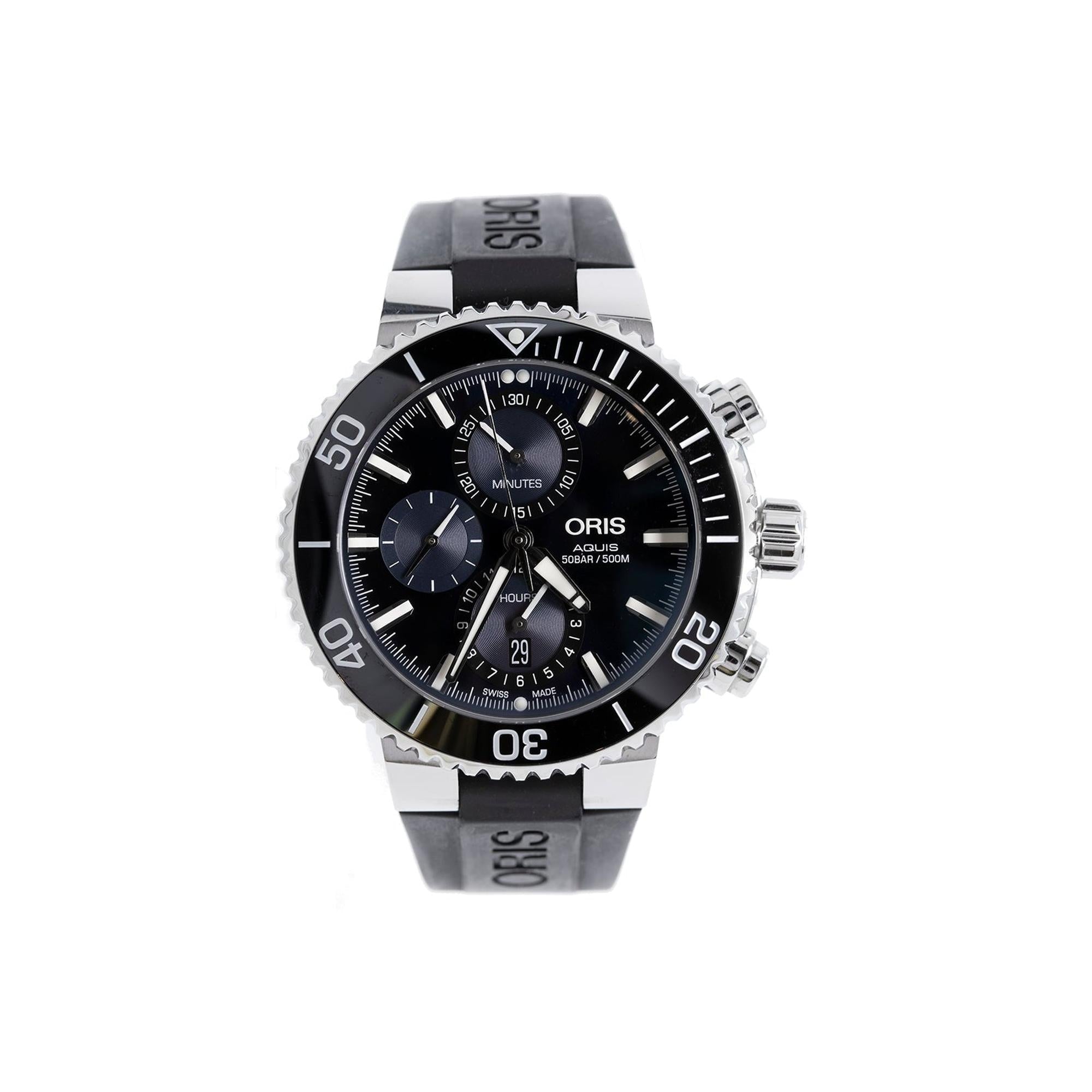 Oris Aquis Chronograph Watch w/ Box