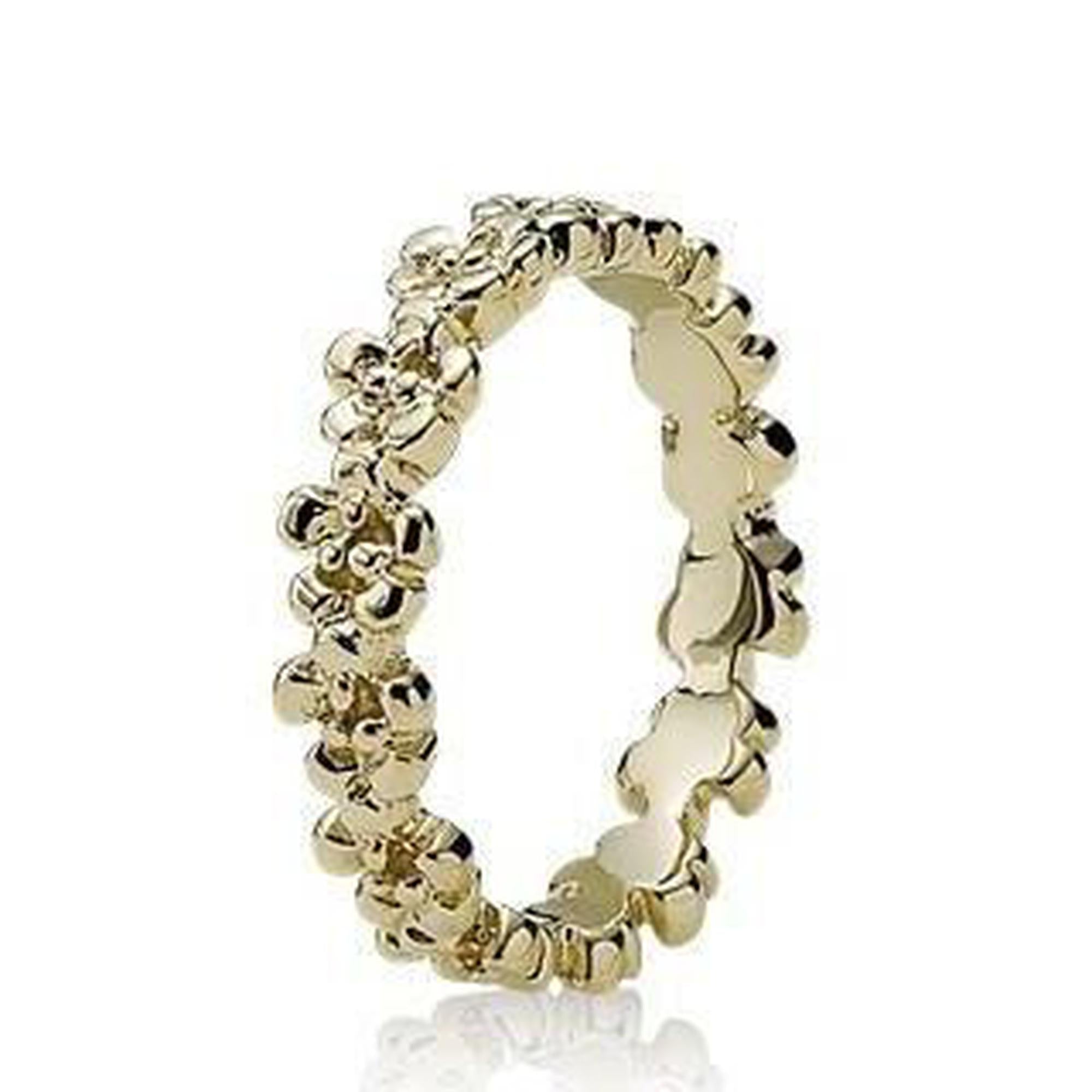 Pandora 14k Gold Flower Ring Size 5