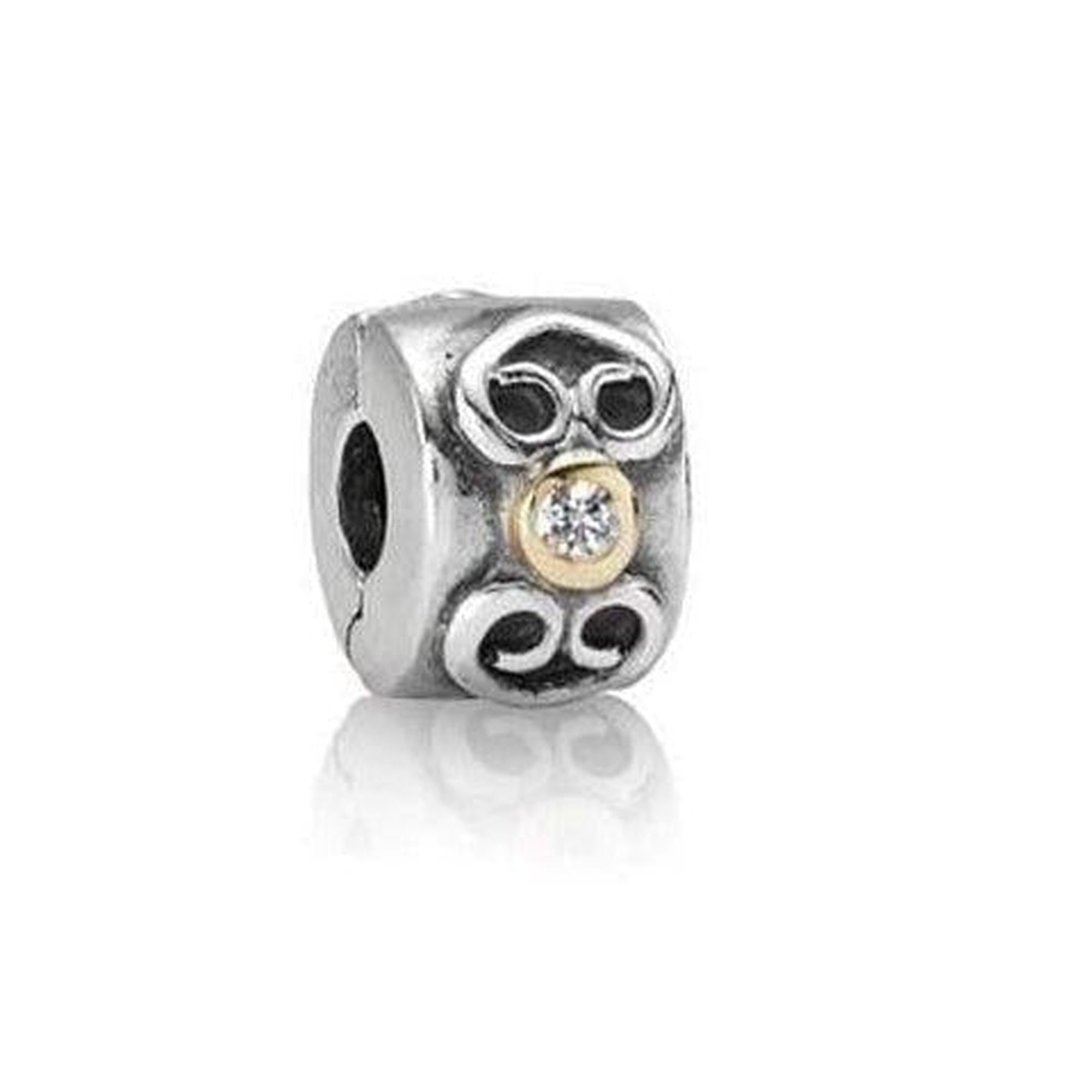 Pandora 2-Tone Diamond Clip Charm