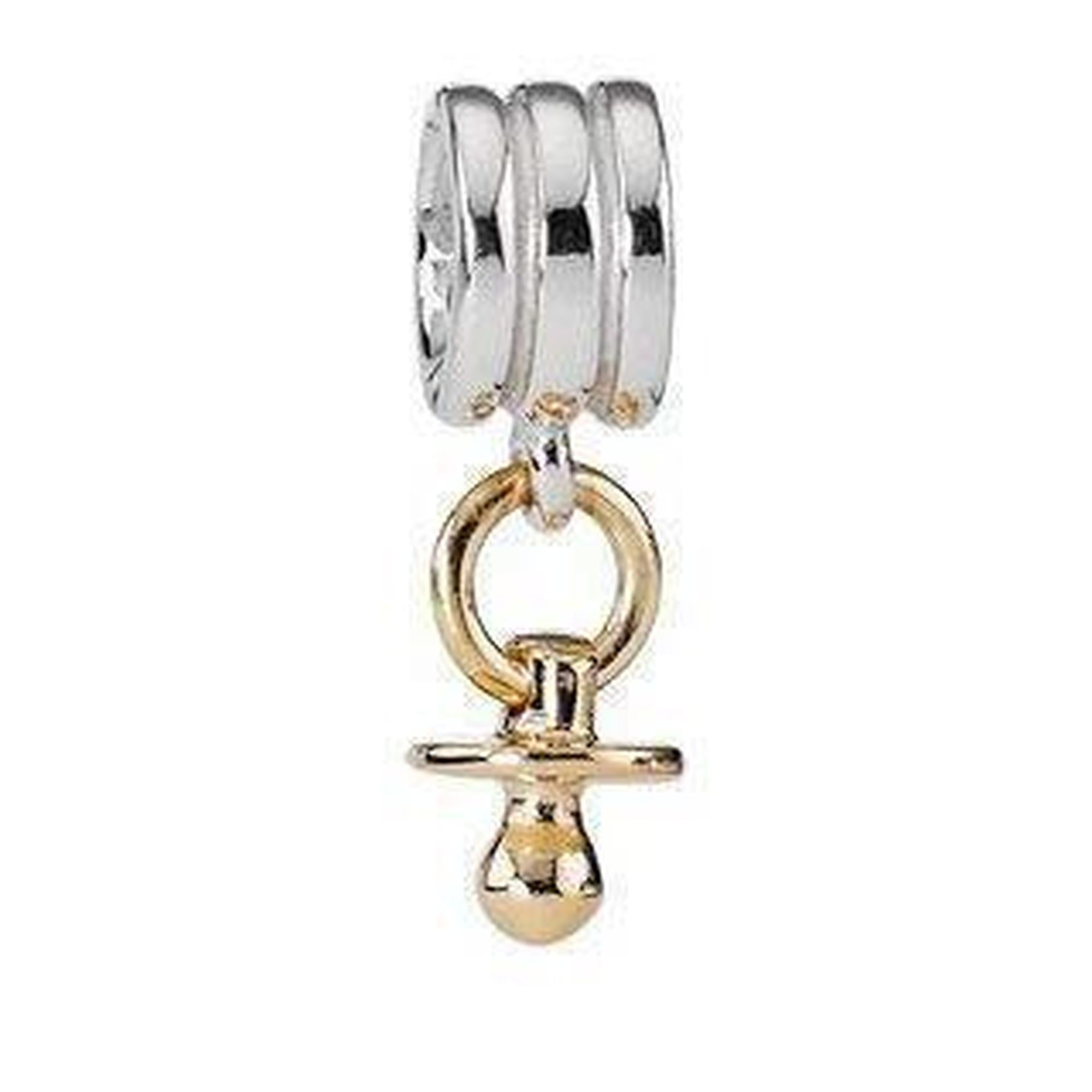 Pandora 2-Tone Pacifier Charm