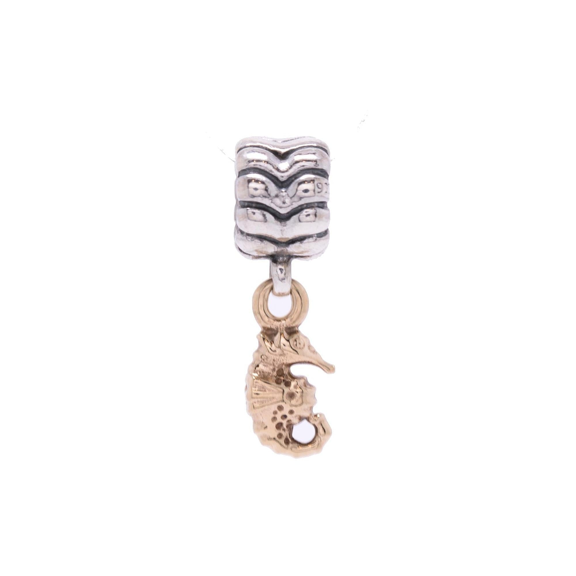Pandora 2-Tone Seahorse Charm