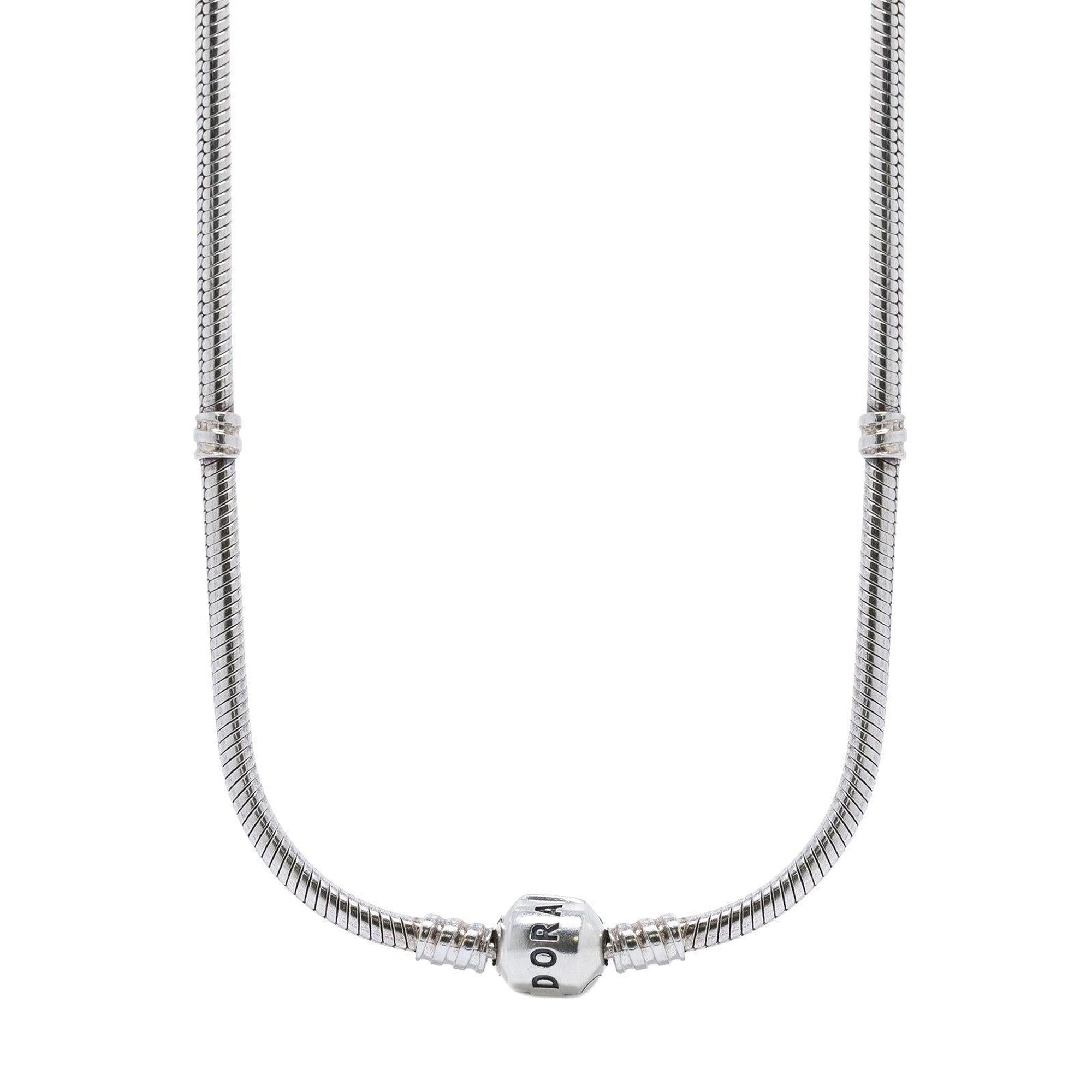 Pandora Charm Necklace with Barrel Clasp, 17.7"/ 45 cm