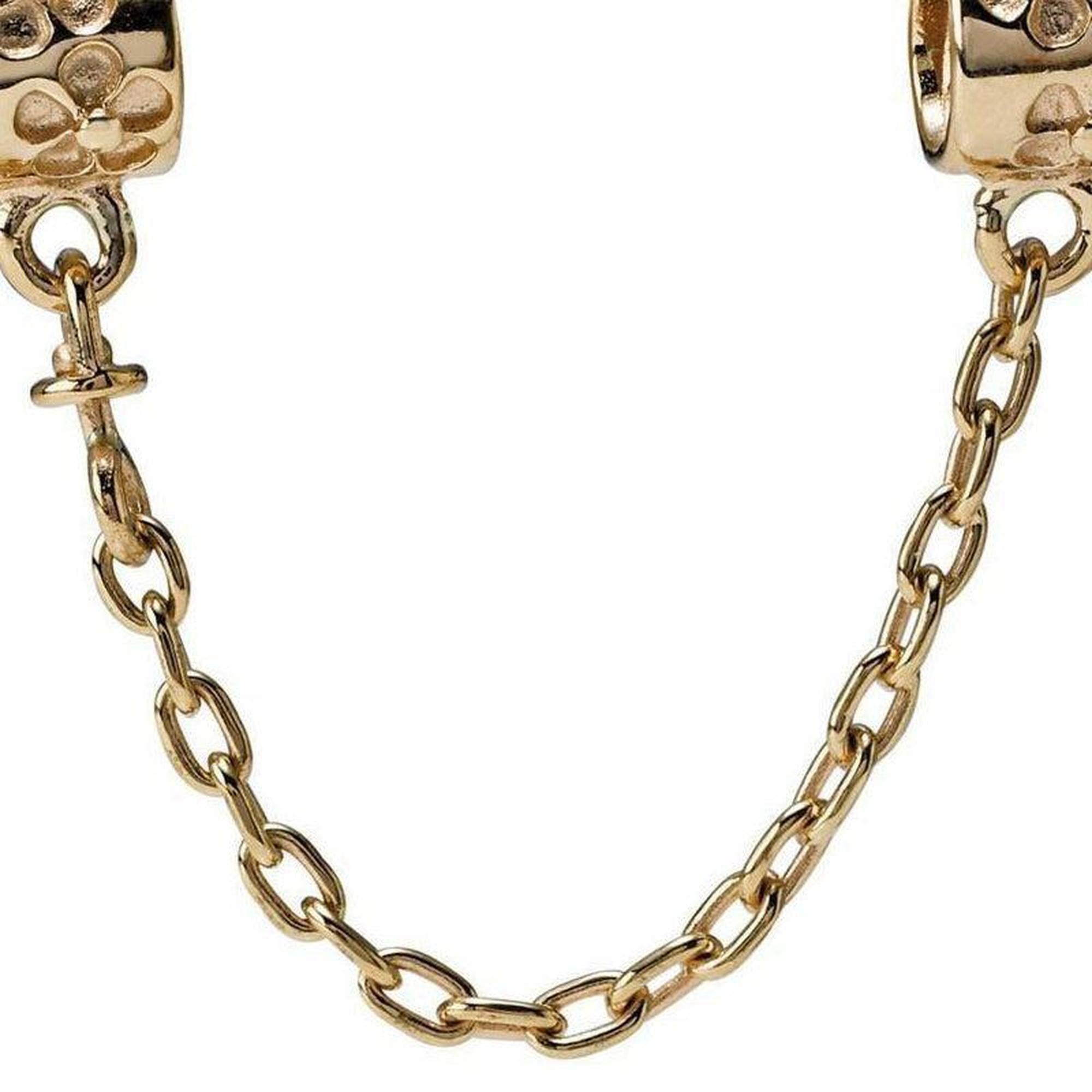 Pandora Gold Flower Safety Chain