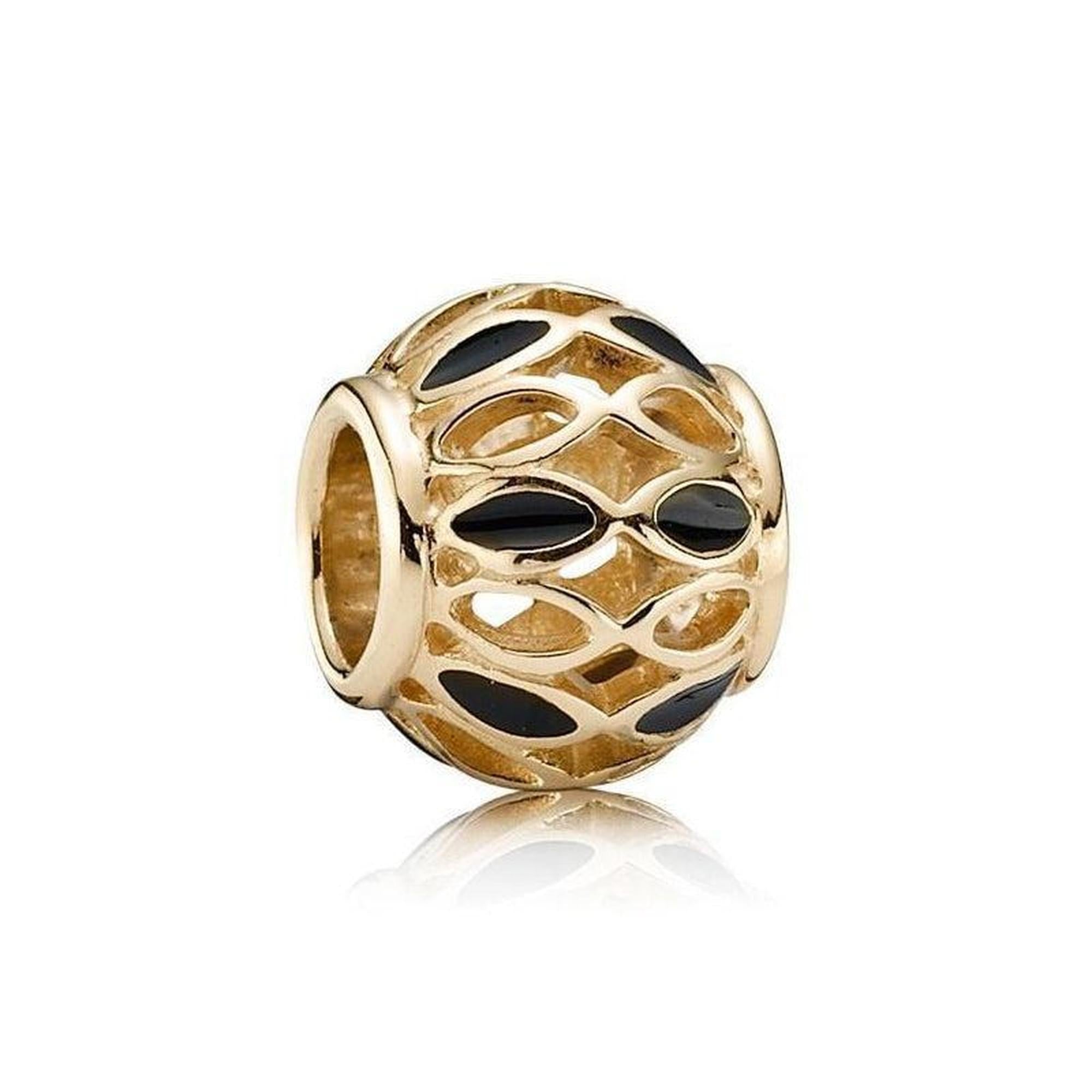 Pandora Royal Victorian Charm with Black Enamel