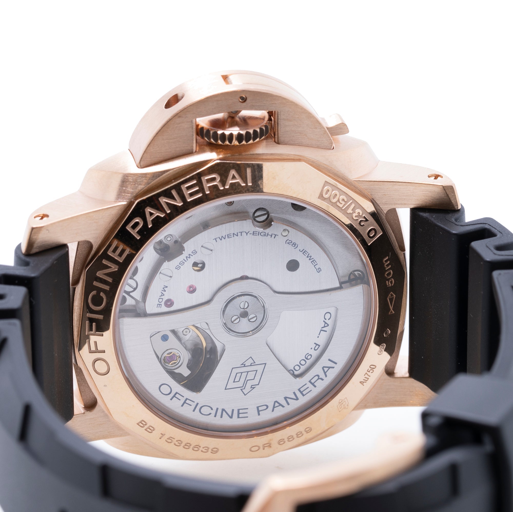 Panerai Limited Edition 18k Rose Gold Luminor Marina PAM00393 Watch w/ Box & Papers