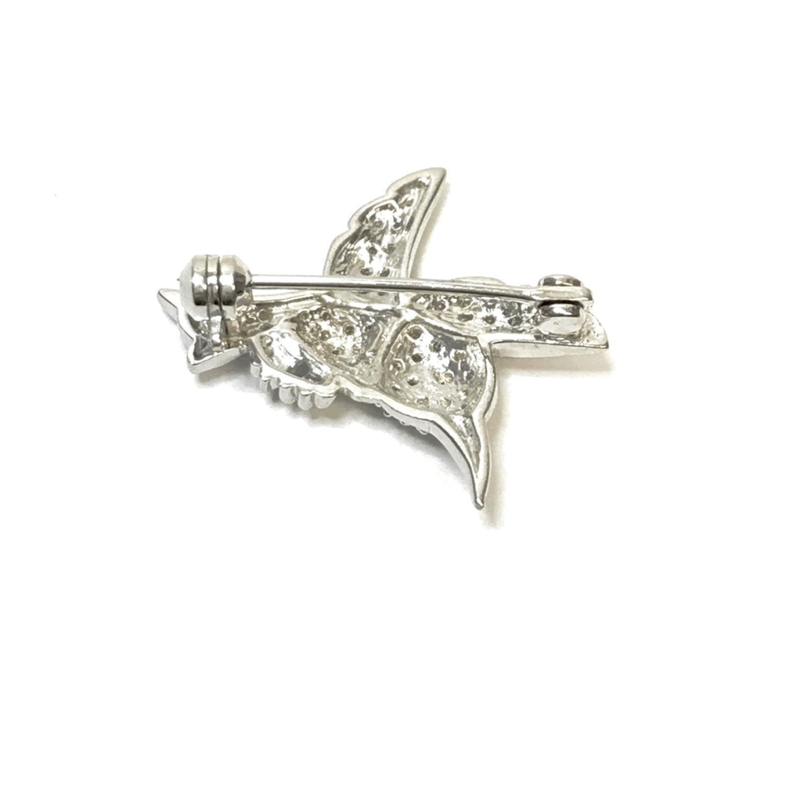 Pave Diamond Bird Brooch