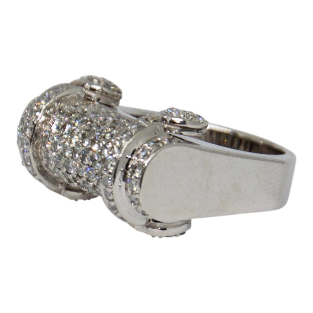 Pave Diamond Dangle Ring