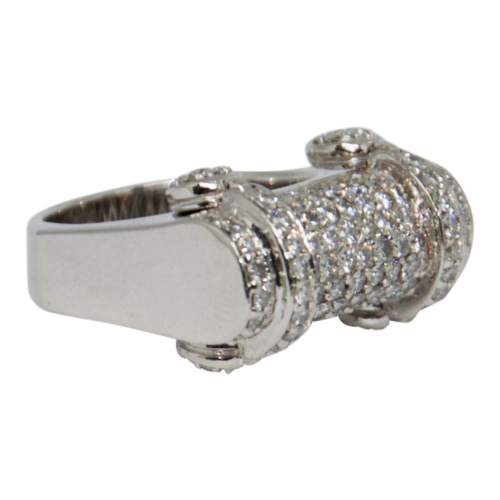 Pave Diamond Dangle Ring