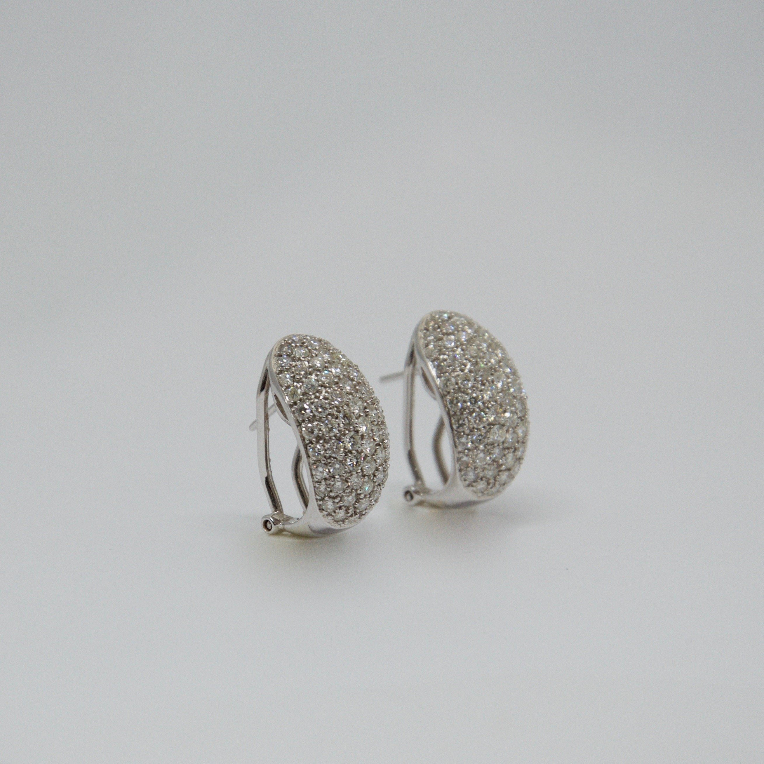 Pave Diamond Earrings