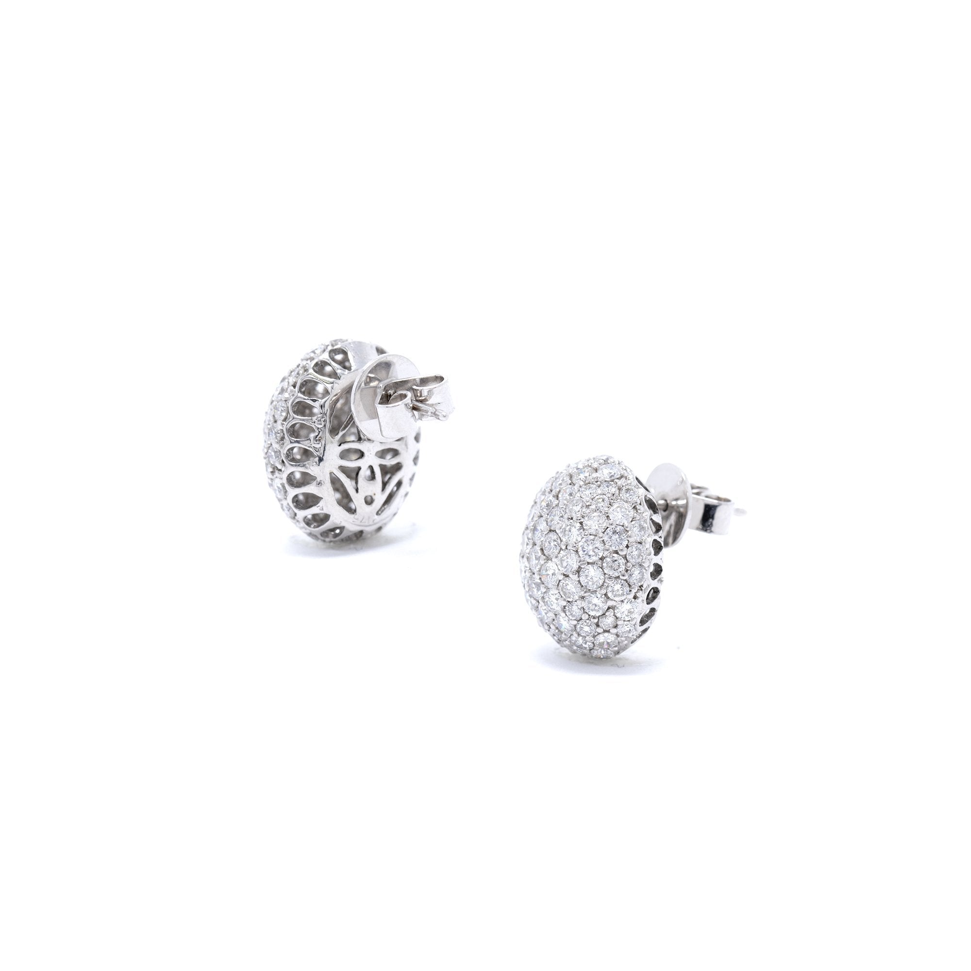 Pave Diamond Earrings