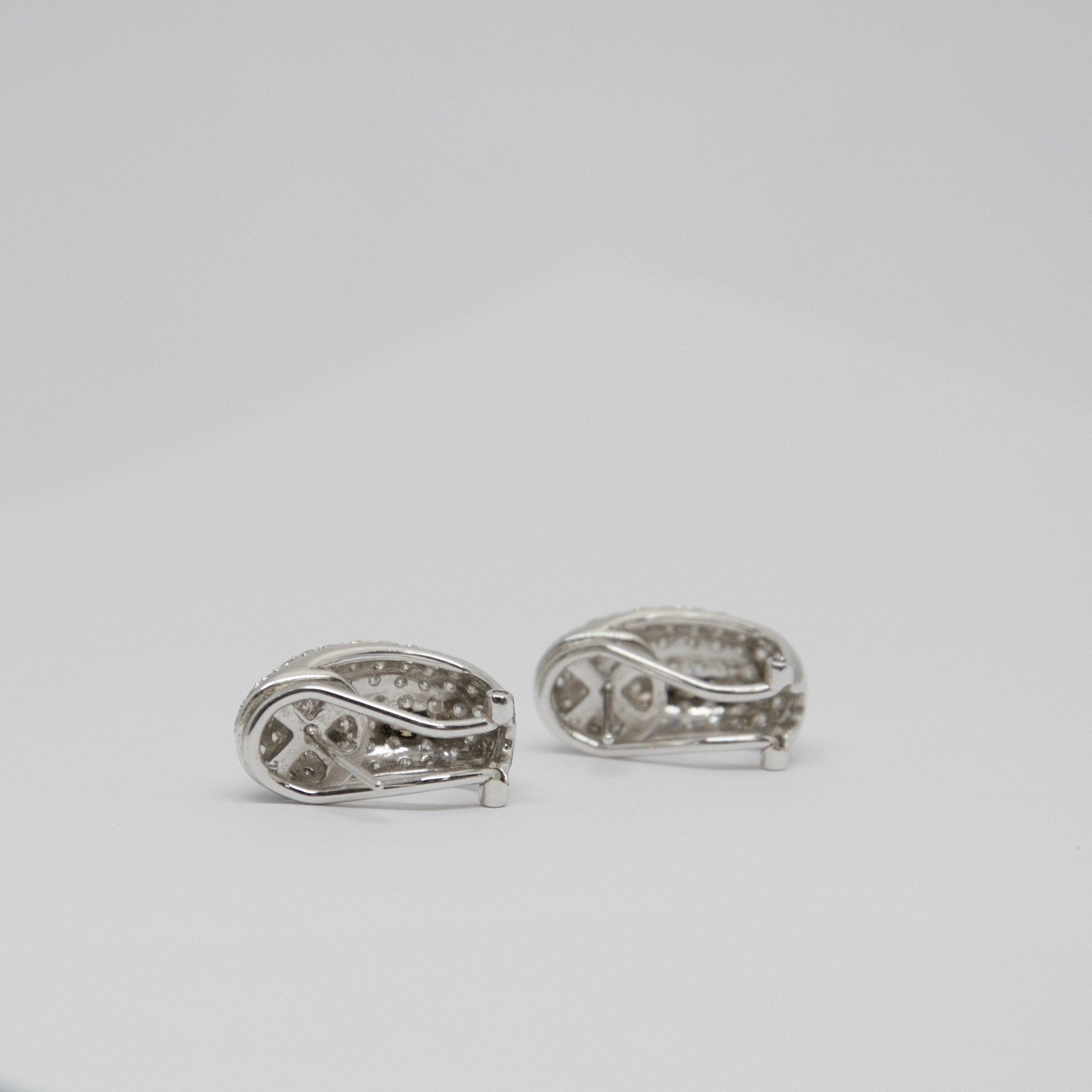 Pave Diamond Earrings