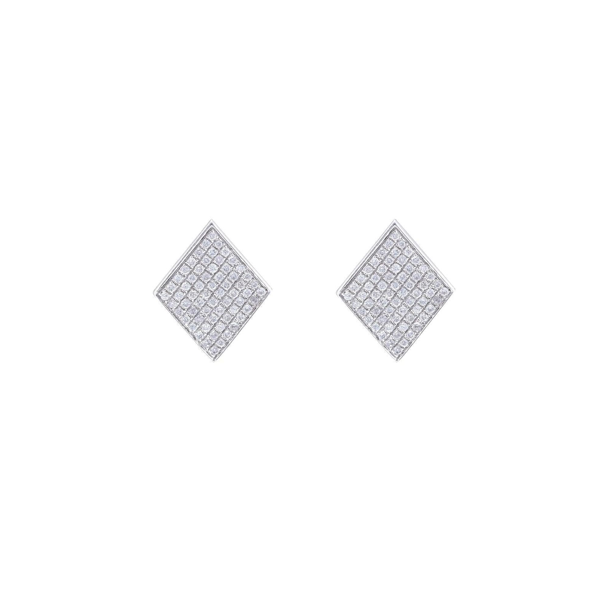 Pave Diamond Earrings