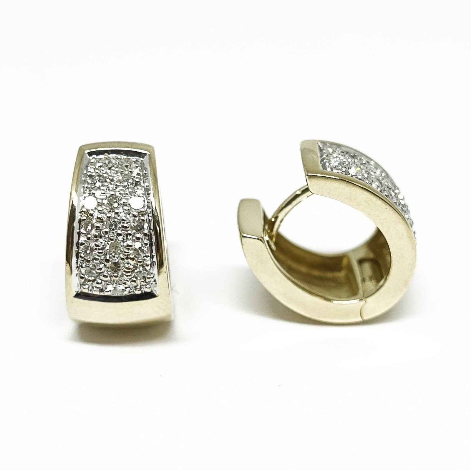 Pave Diamond Huggy Earrings