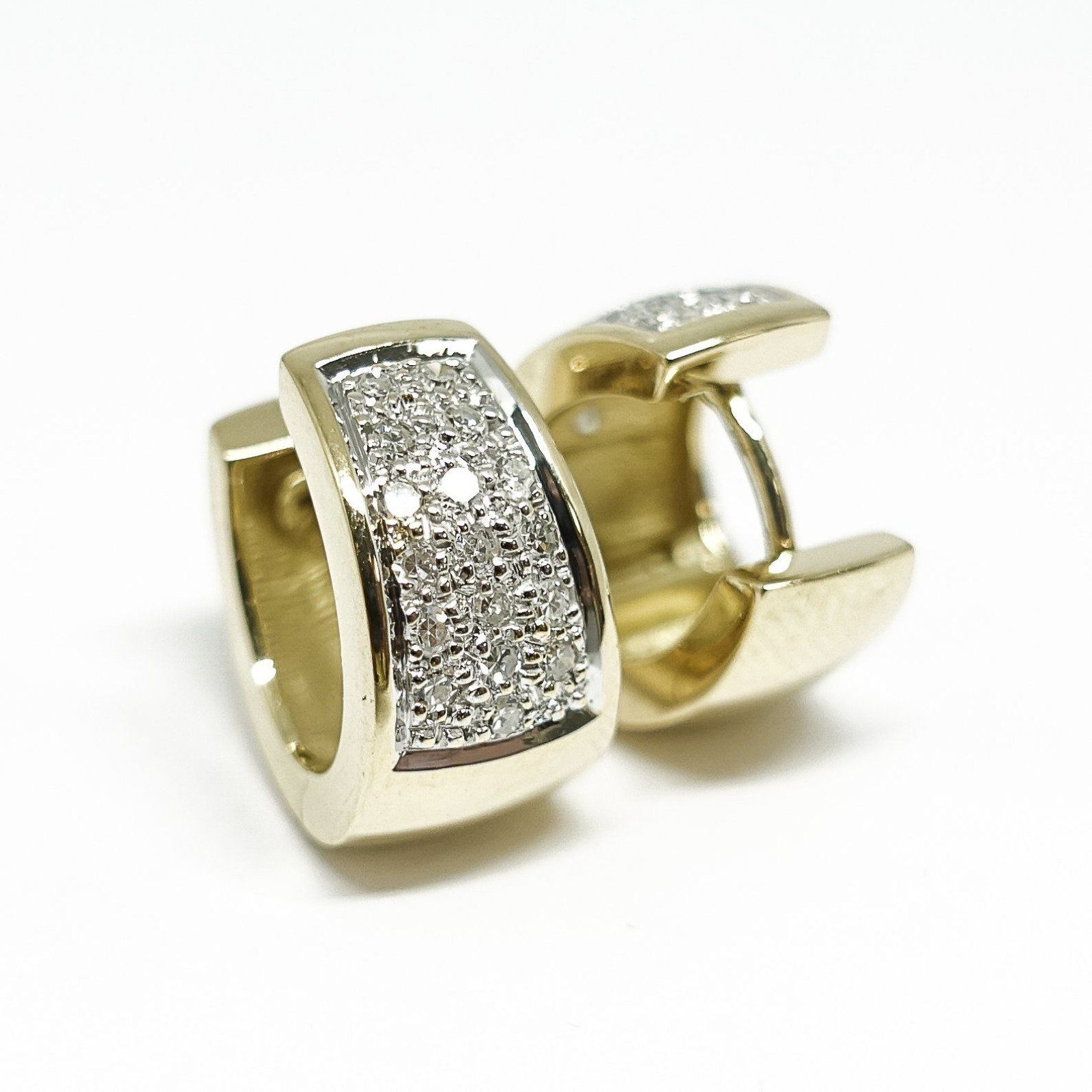 Pave Diamond Huggy Earrings