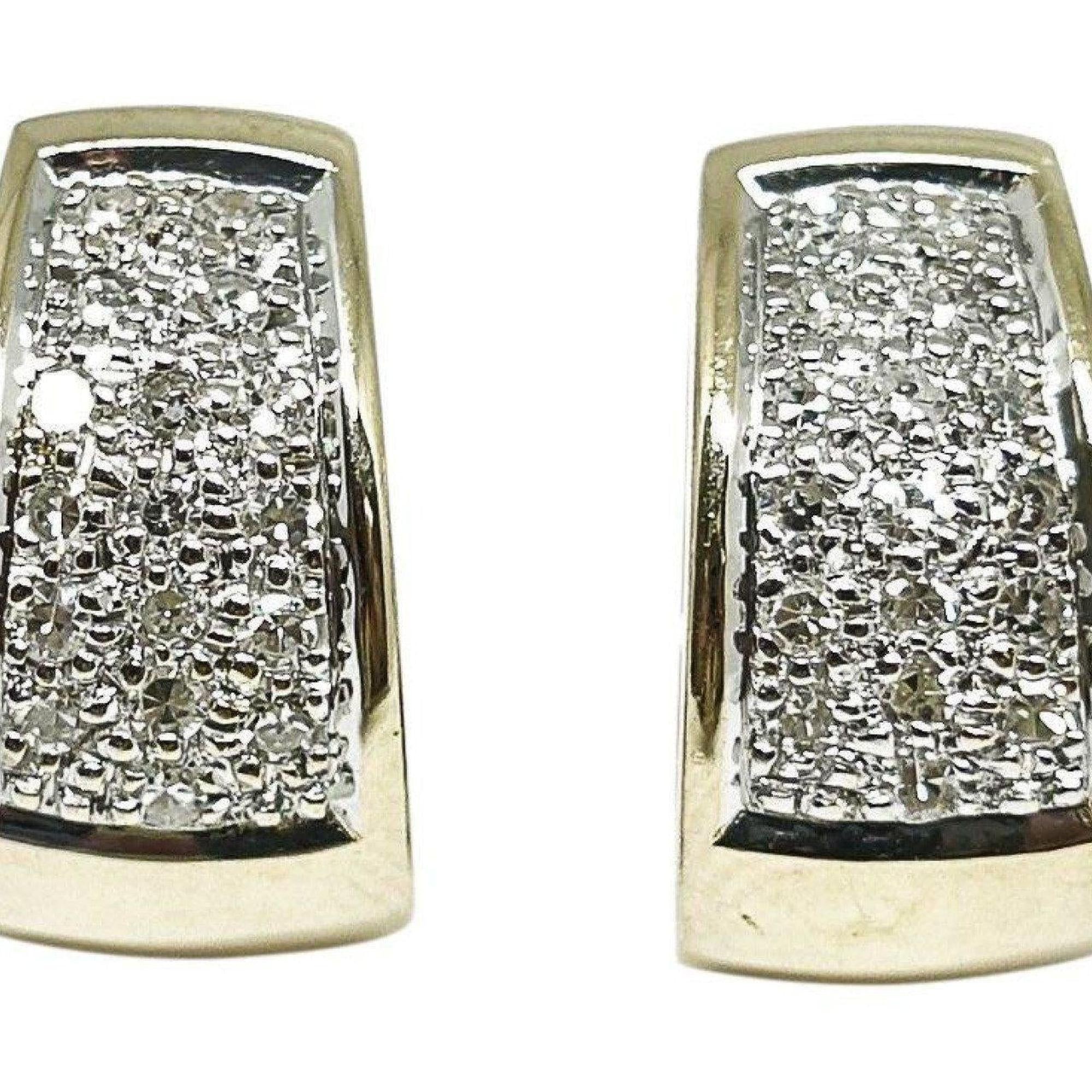 Pave Diamond Huggy Earrings