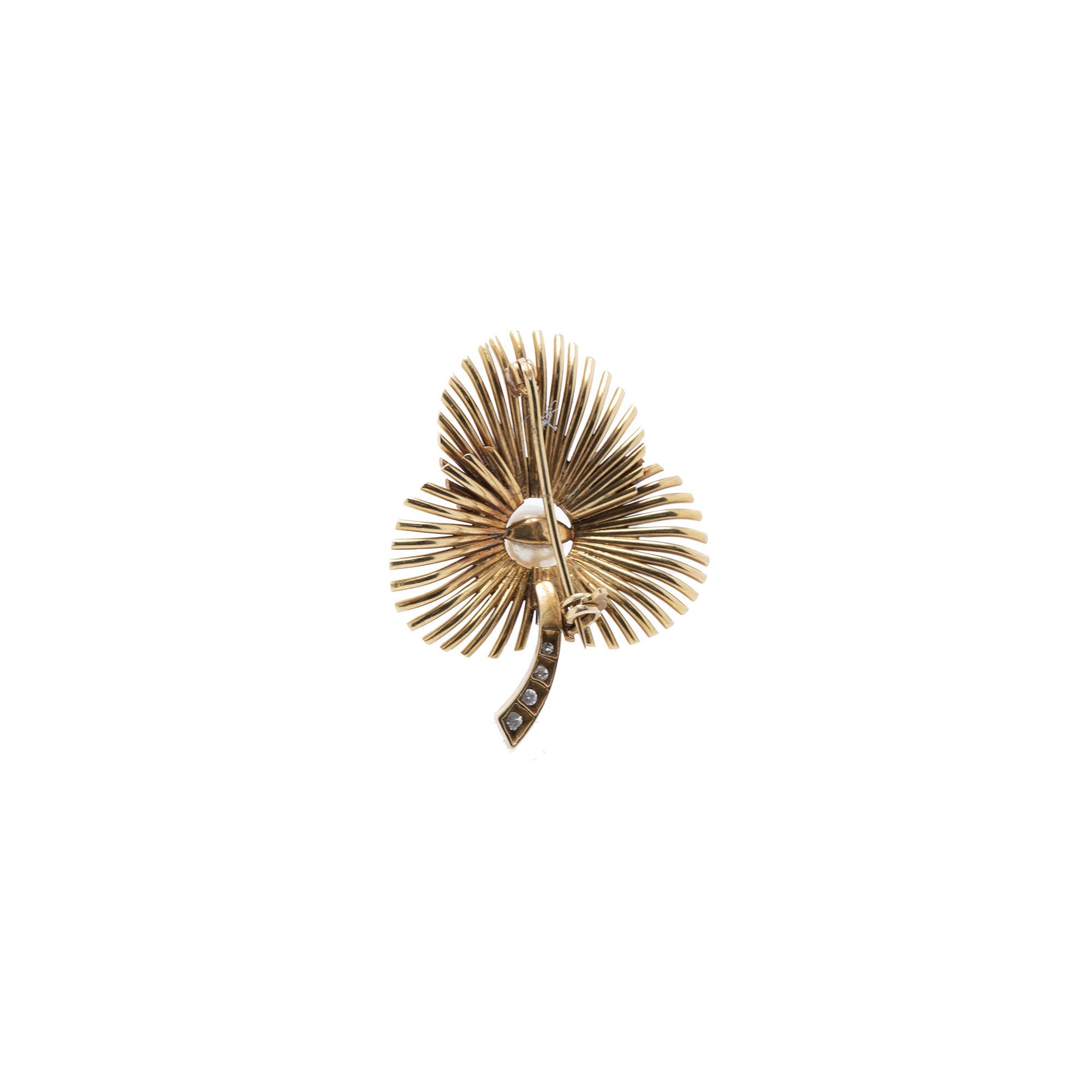 Pearl & Diamond Brooch