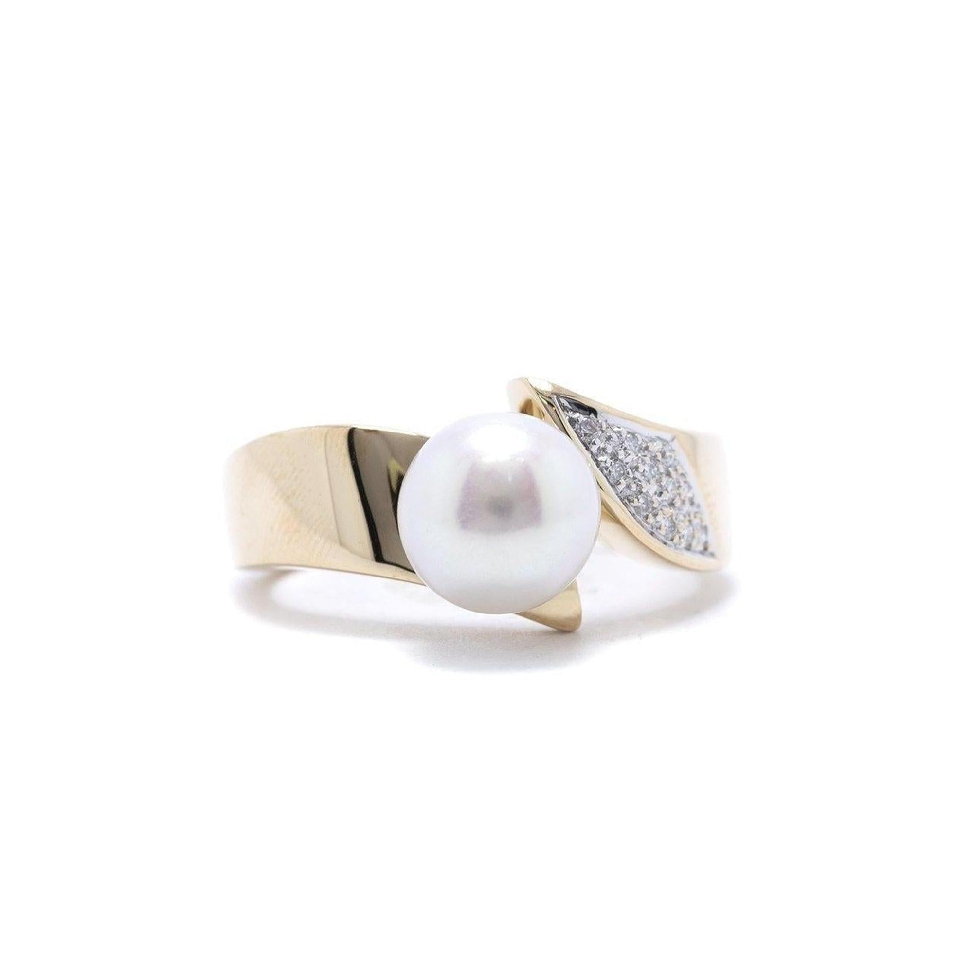 Pearl & Diamond Cocktail Ring