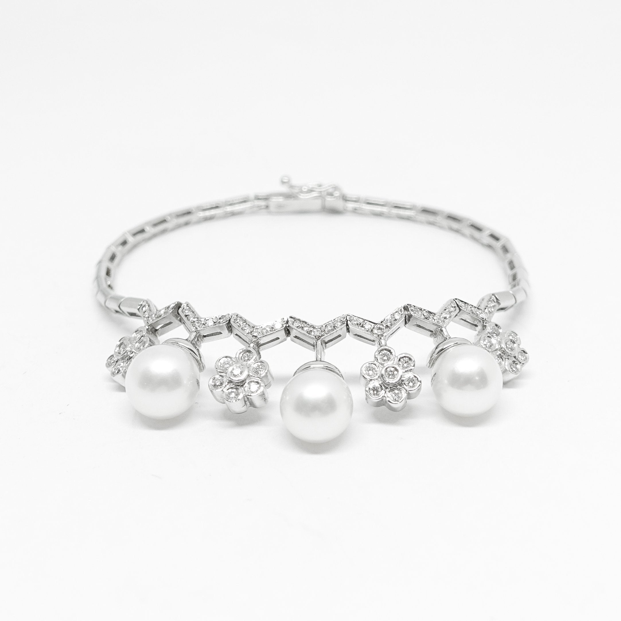 Pearl and Diamond Bracelet