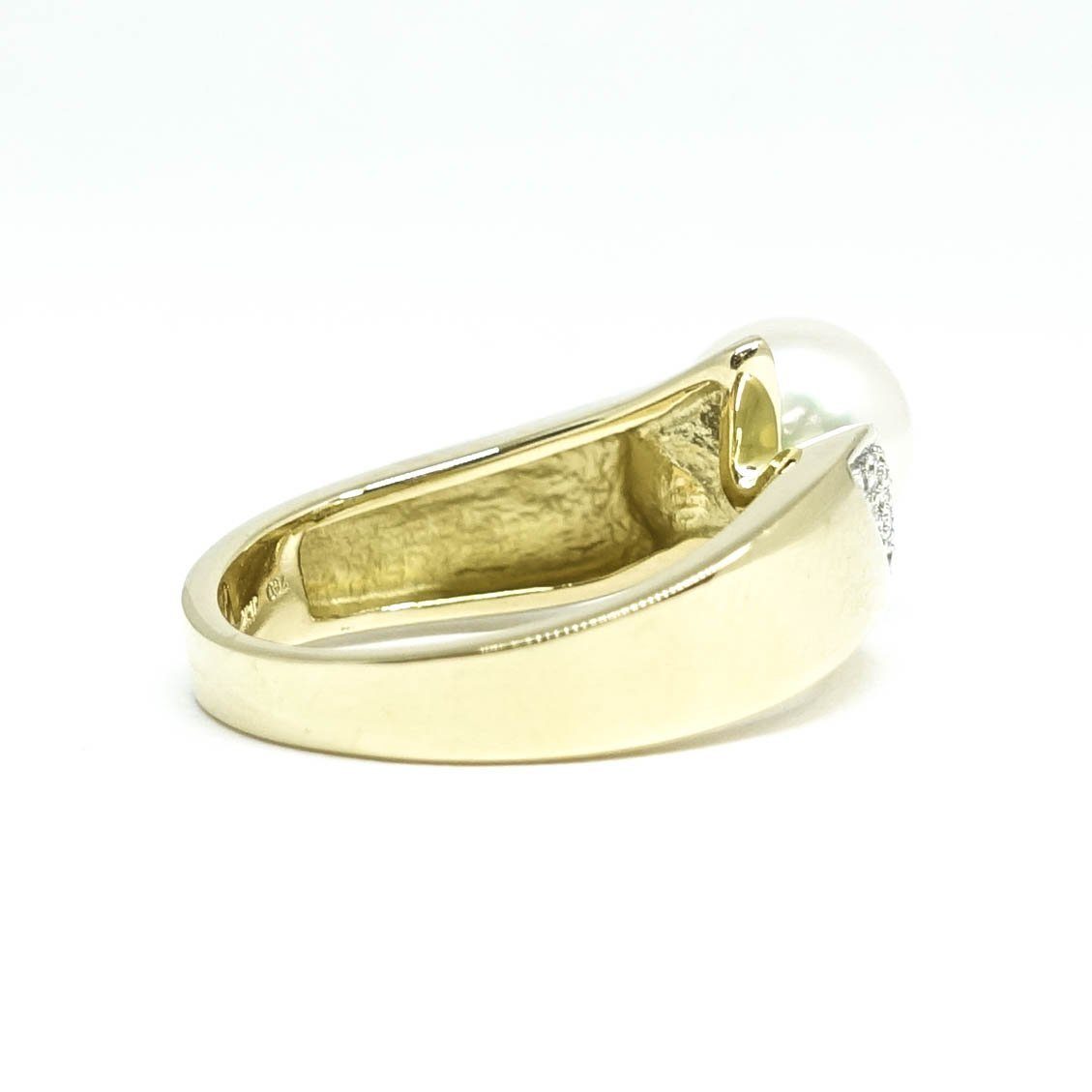 Pearl and Diamond Cocktail Ring