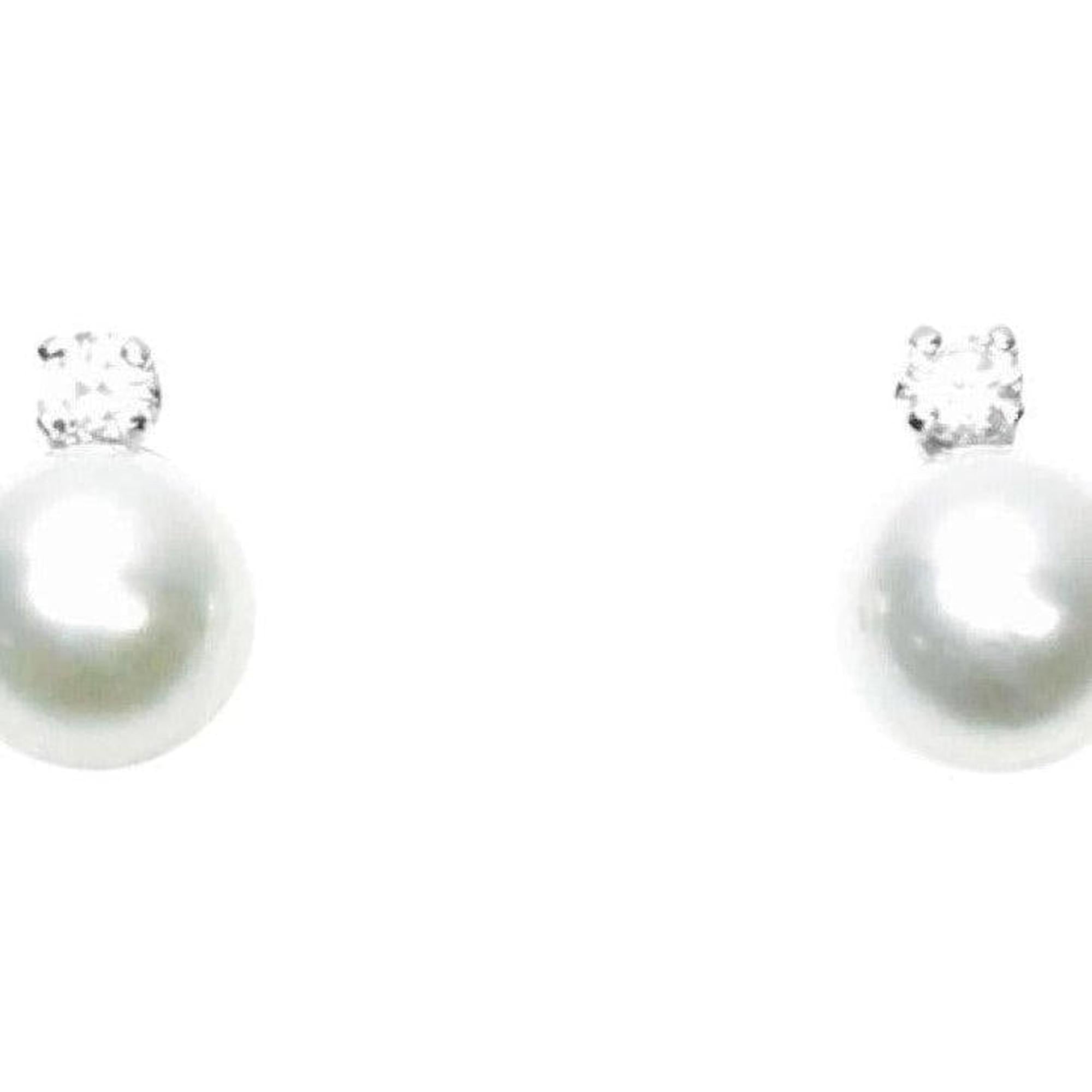 Pearl and Diamond Earrings
