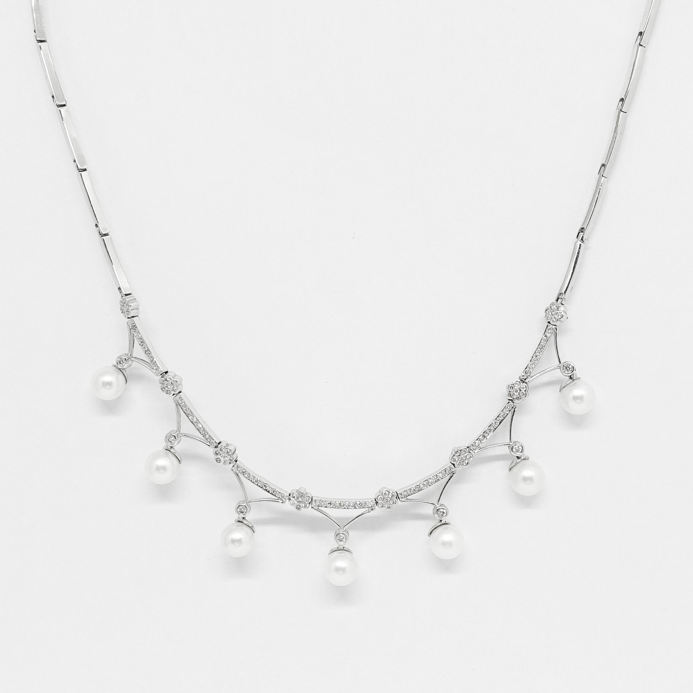 Pearl and Diamond Necklace