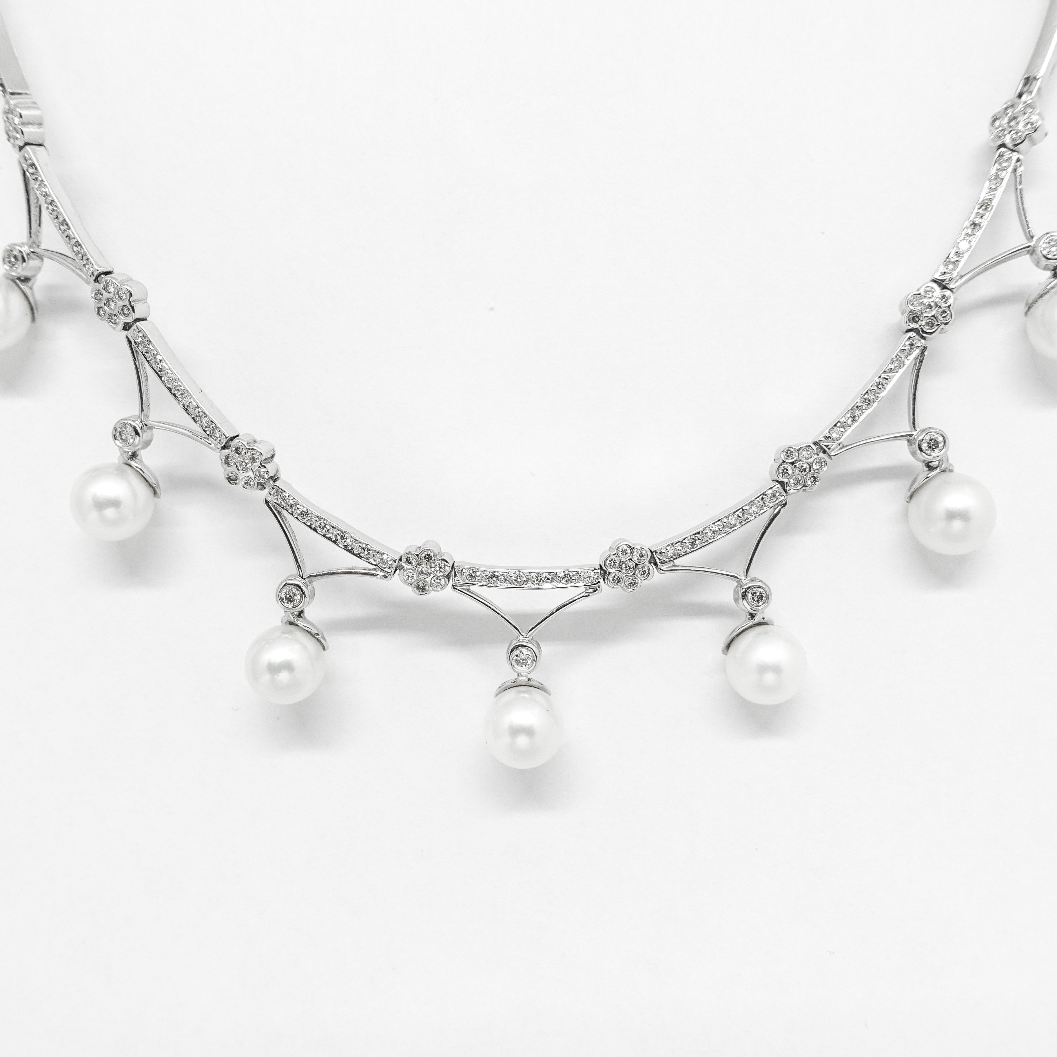 Pearl and Diamond Necklace