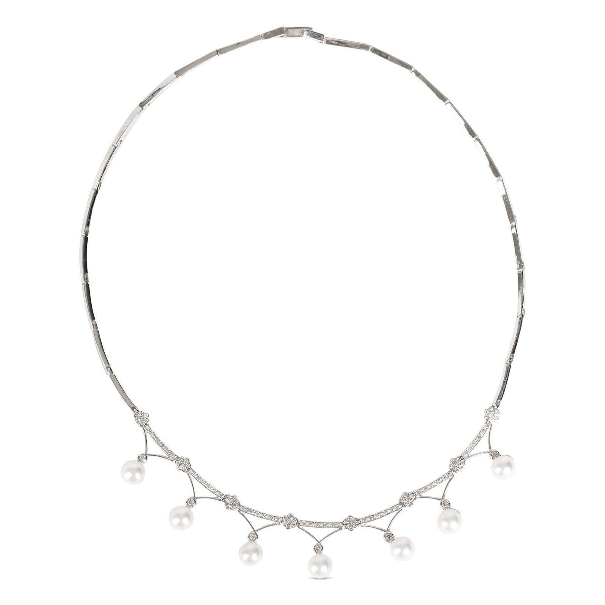Pearl and Diamond Necklace