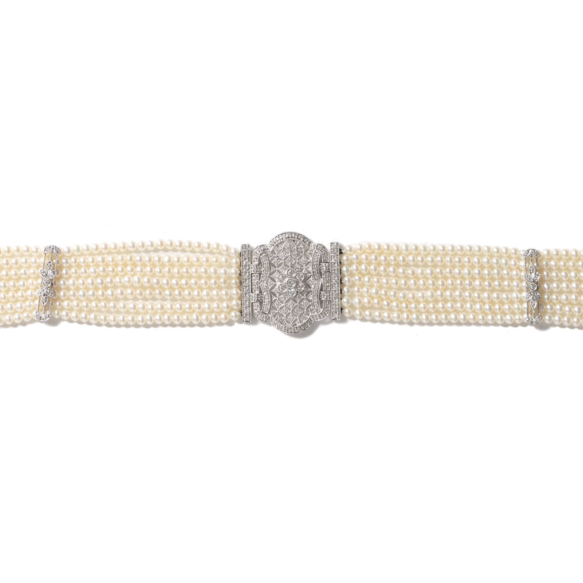 Pearl and Diamond Pendant Necklace(Mr.Oliver)