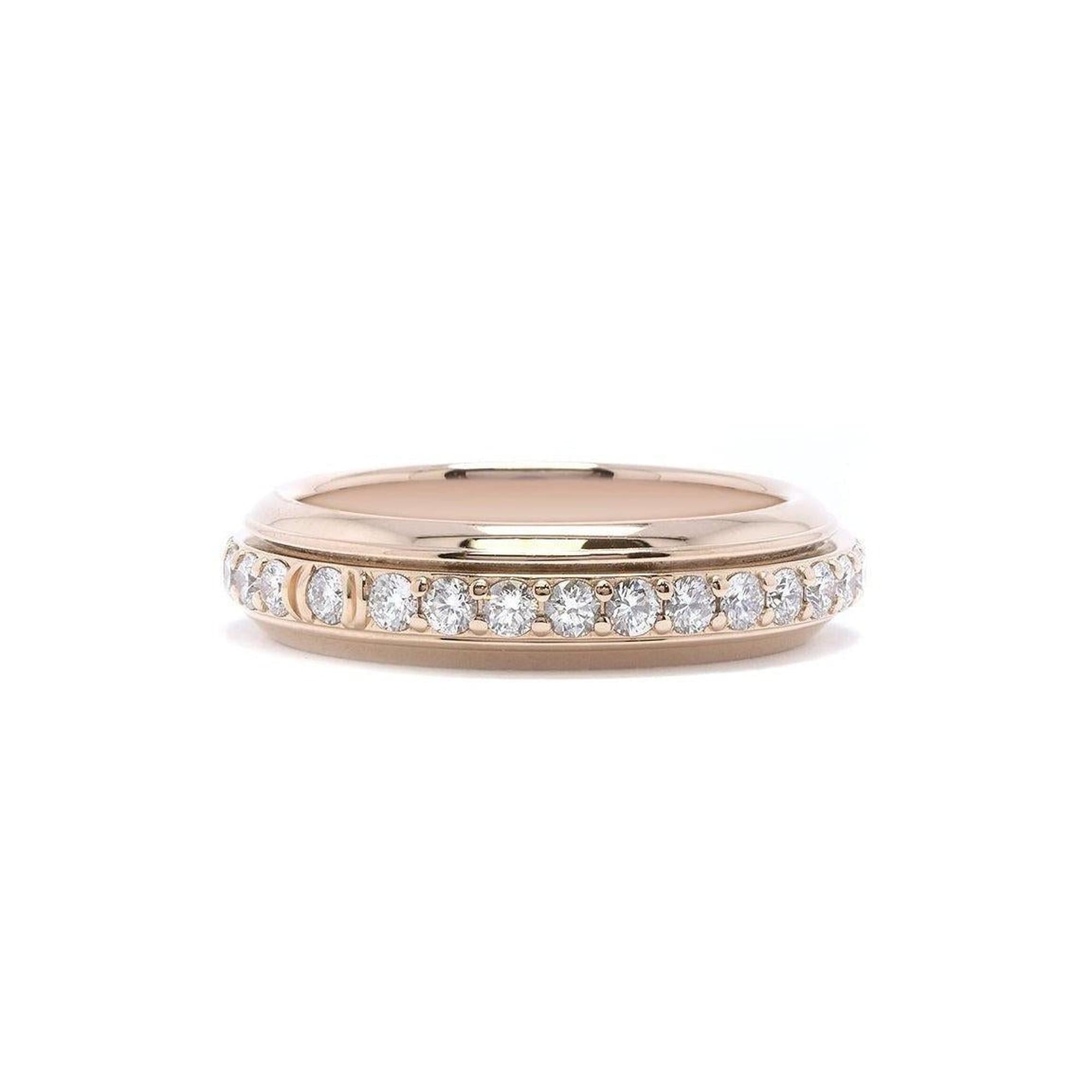 Piaget 18k Rose Gold & Diamond Possession Band Ring w/ Box