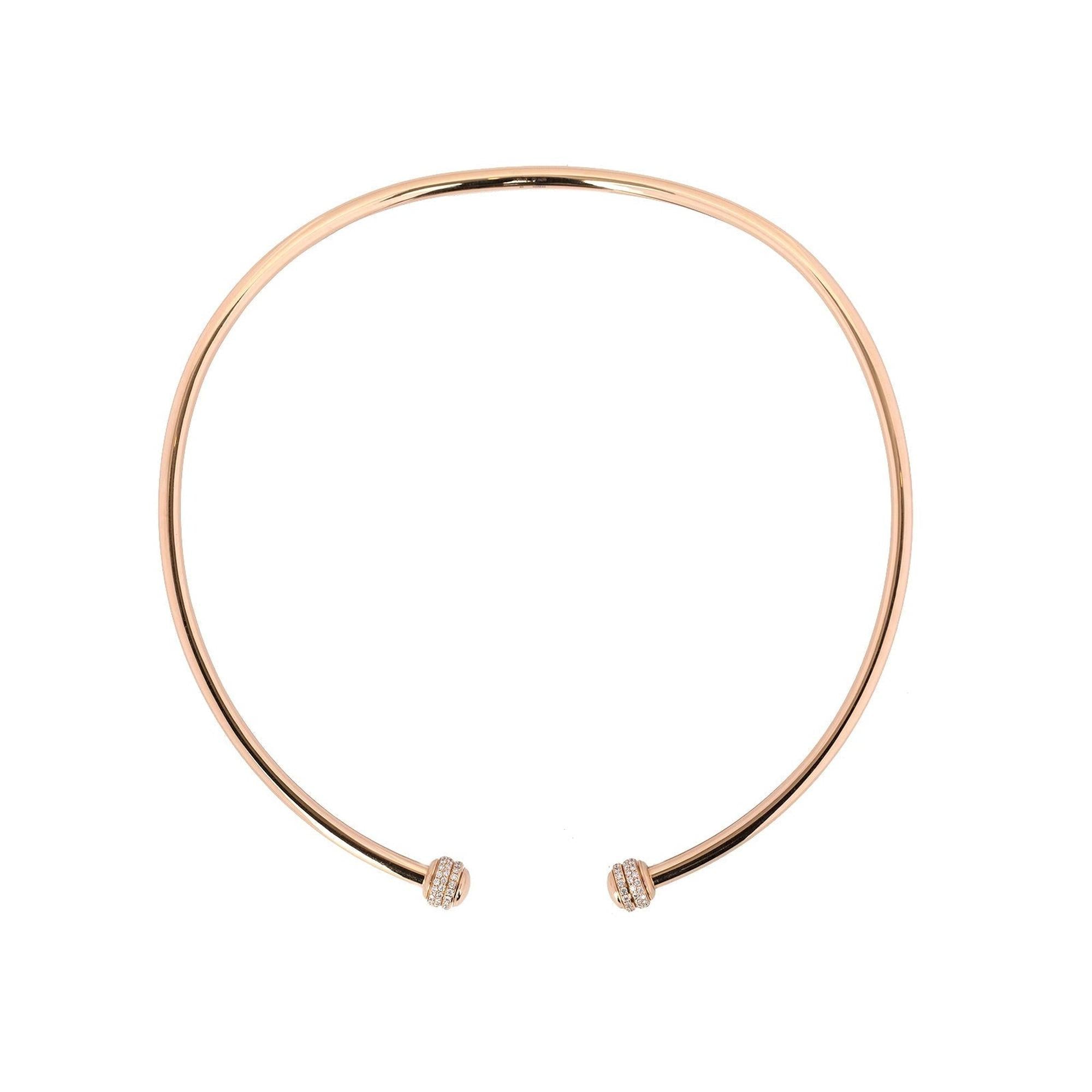 Piaget 18k Rose Gold Diamond Possession Classique Necklace w/ Box & Certificate