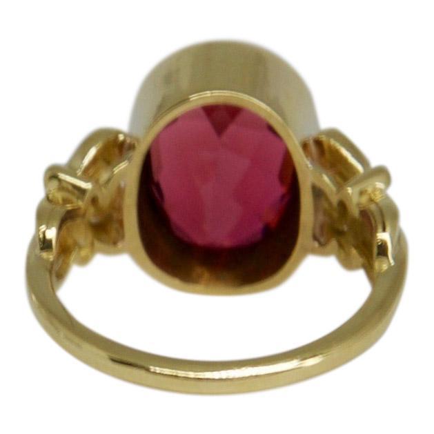 Pink Tourmaline and Diamond Ring