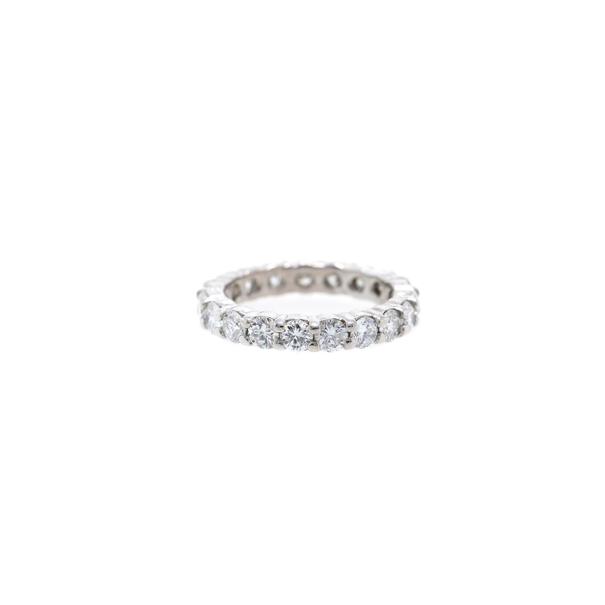 Platinum Diamond Eternity Band Ring