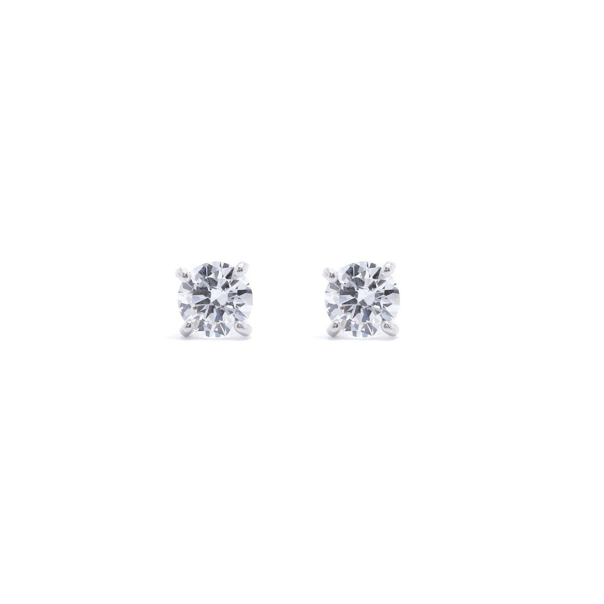 Platinum Diamond Stud Earrings