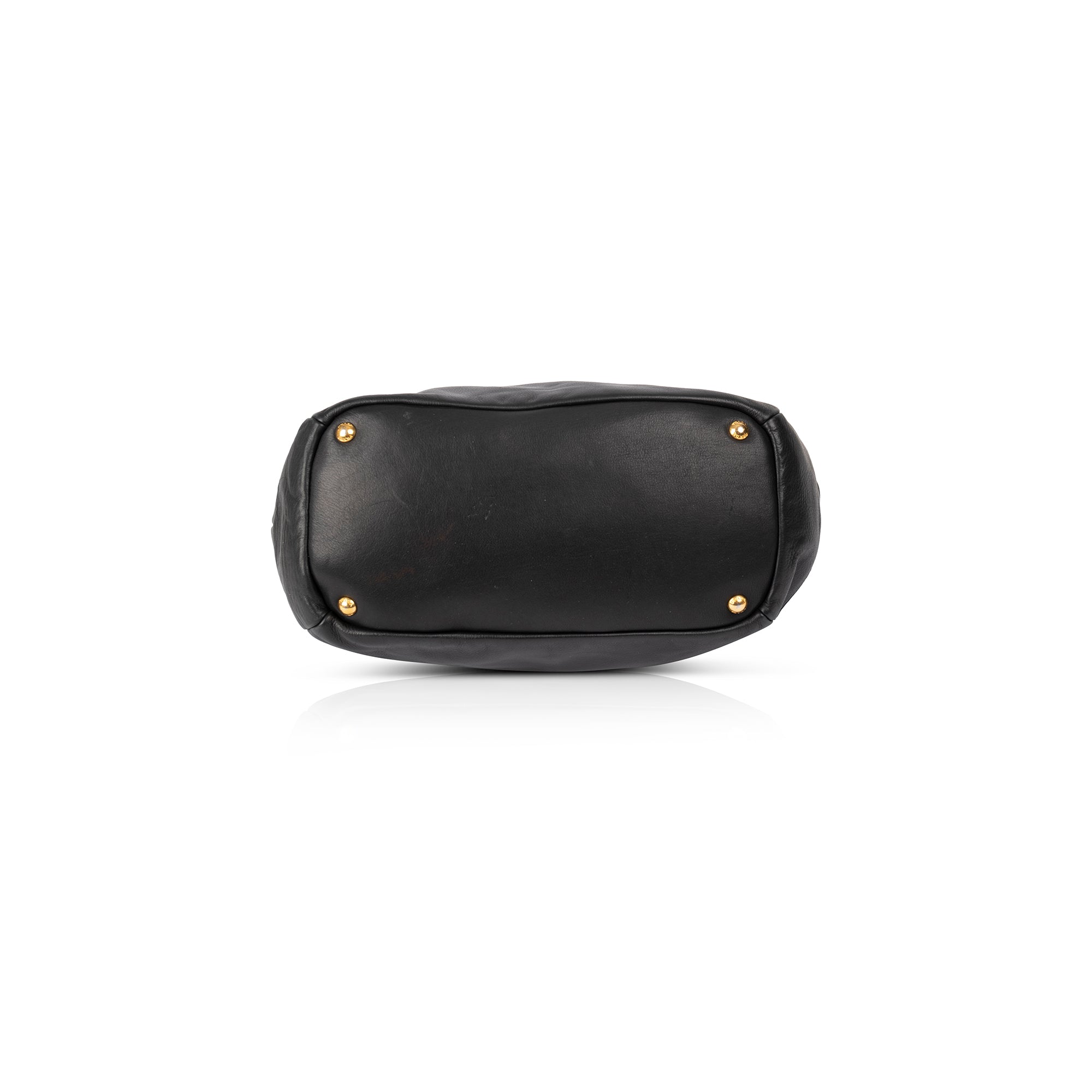 Prada Black Leather Hobo w/ Box