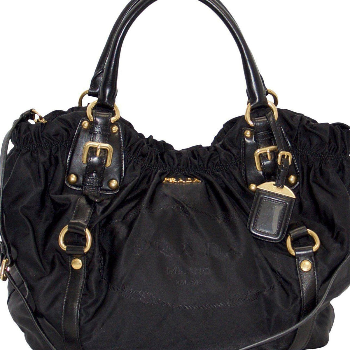 Prada-Black-Nylon-Jacquard-Two