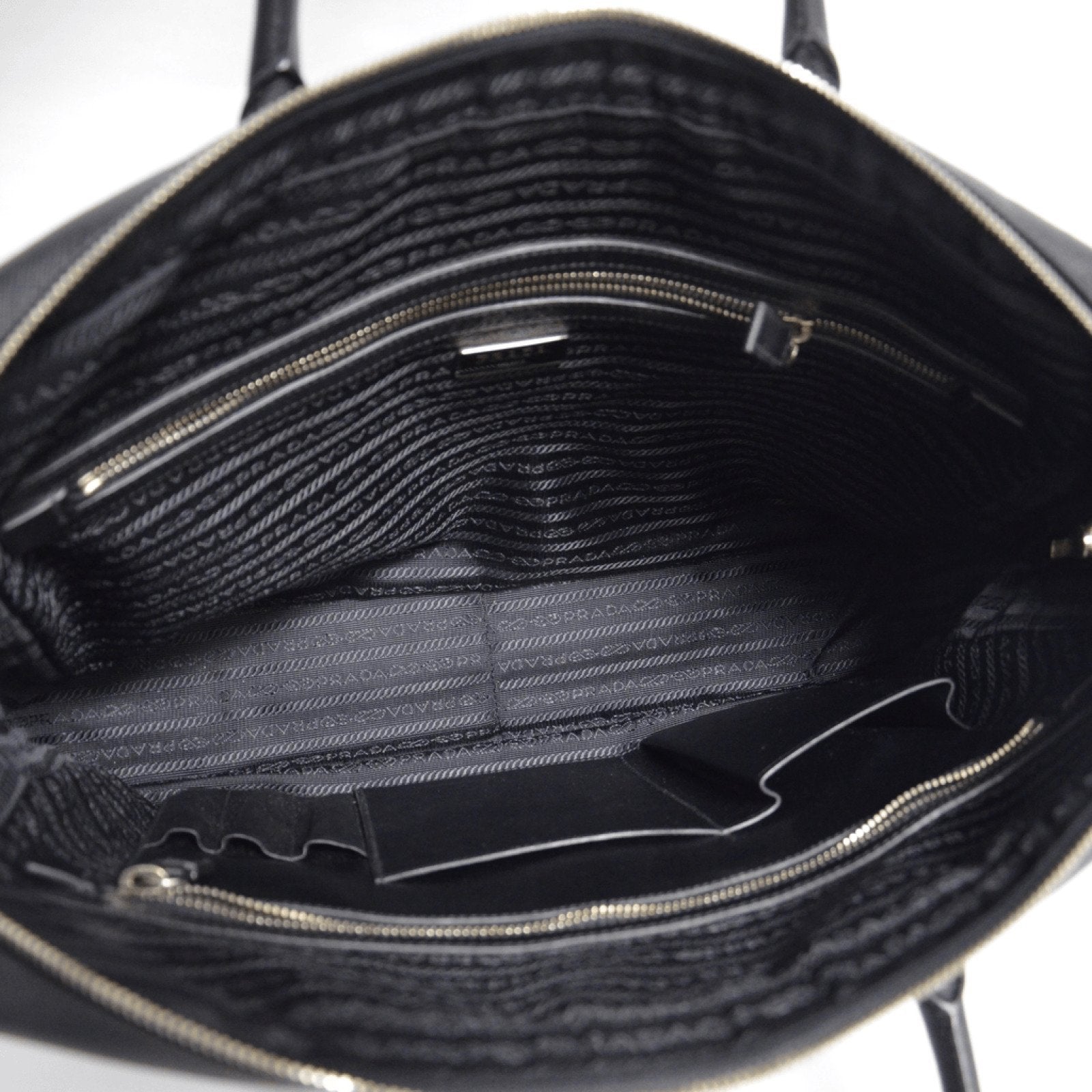 Prada Black Saffiano Laptop Briefcase