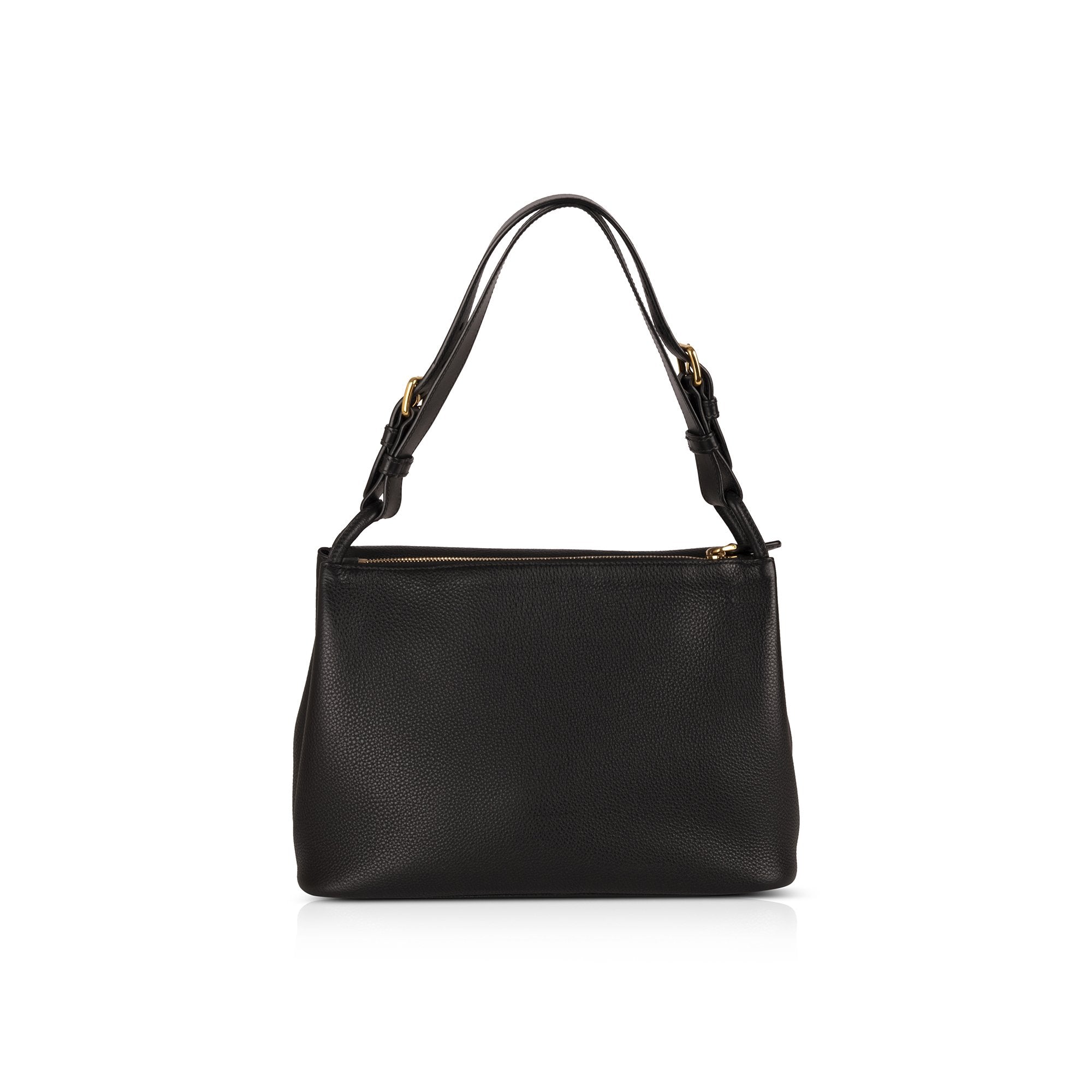 Prada Black Vitello Daino Shoulder Bag w/ Strap