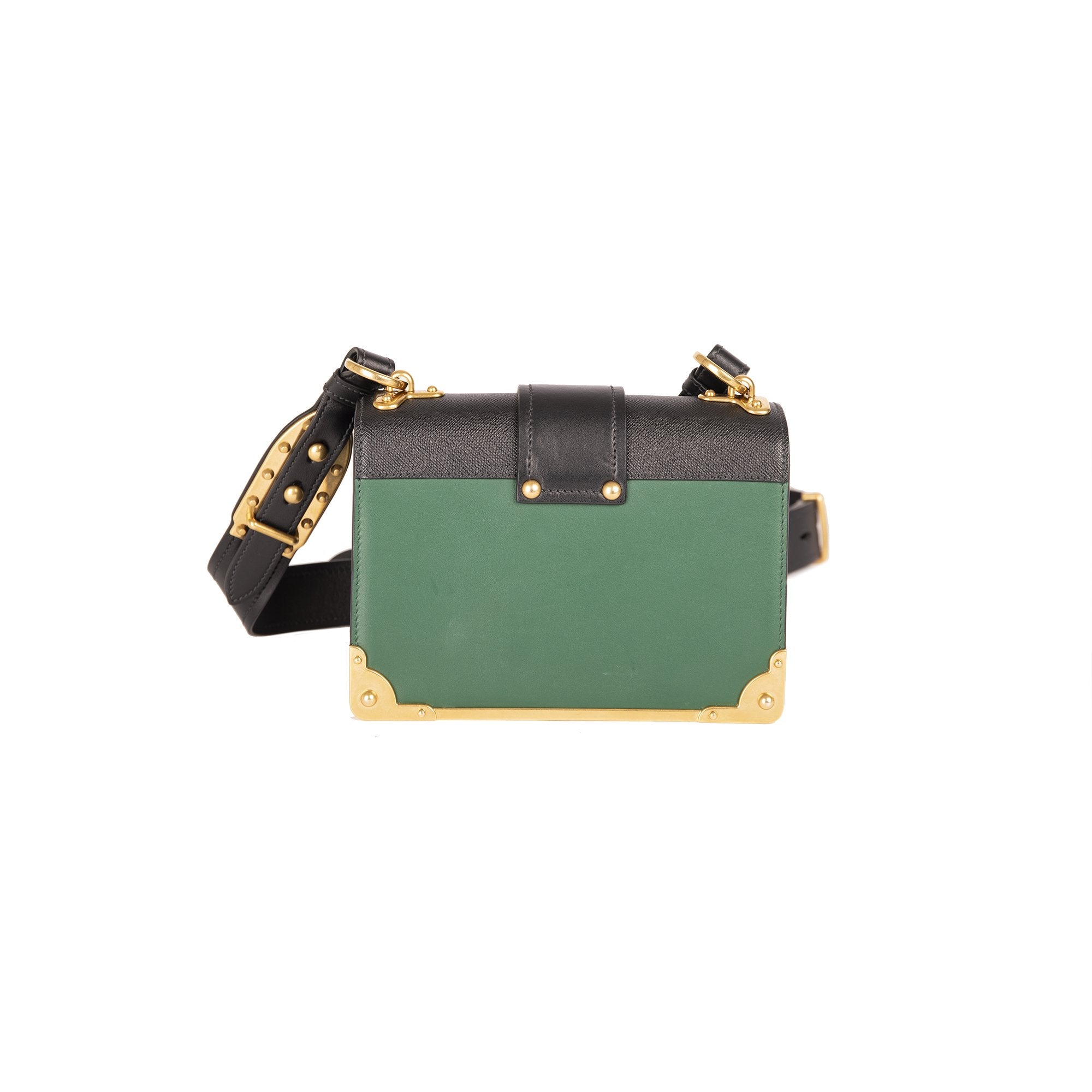 Prada Cahier Leather Shoulder Bag