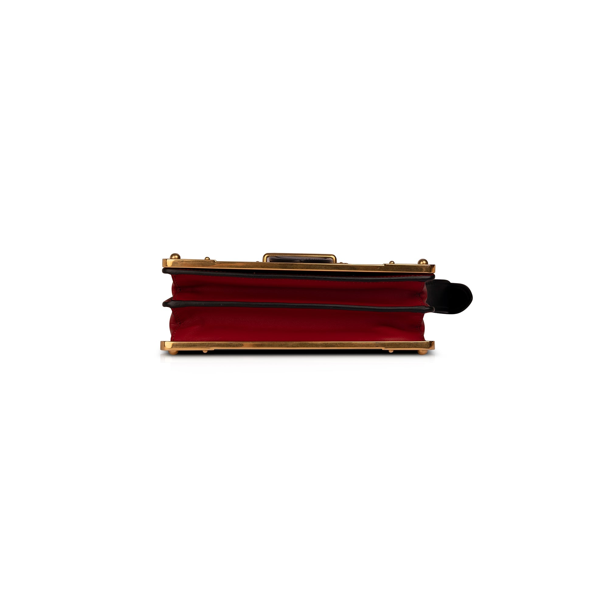 Prada Cahier Leather Shoulder Bag
