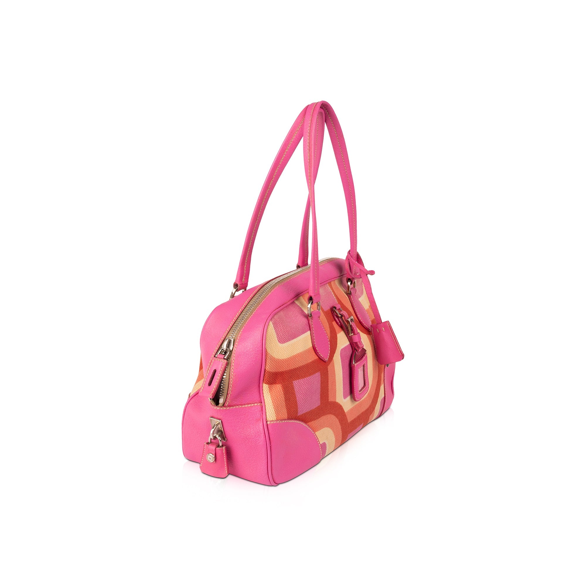 Prada Canapa St.Soho Bowler Bag