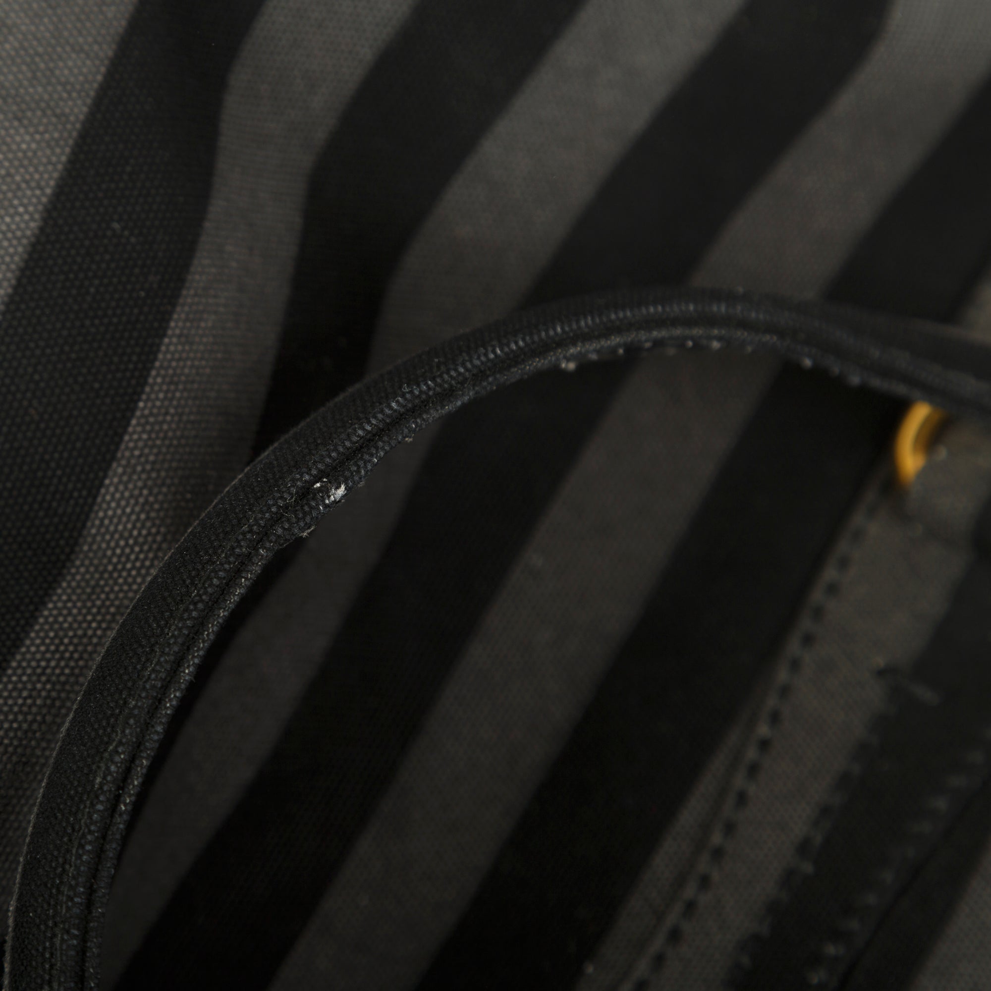 Prada Canapa Stripe Messenger Bag w/ Strap