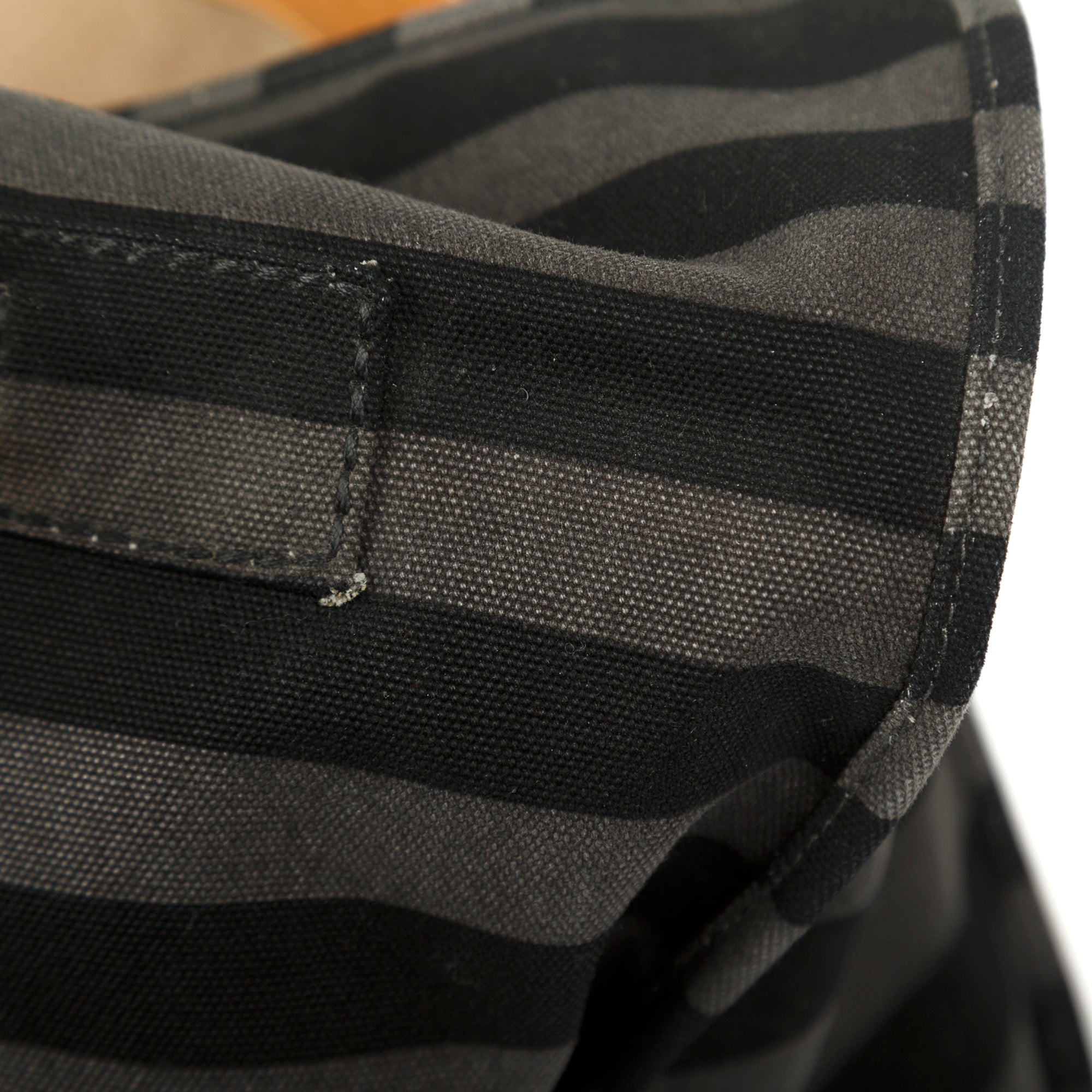 Prada Canapa Stripe Messenger Bag w/ Strap