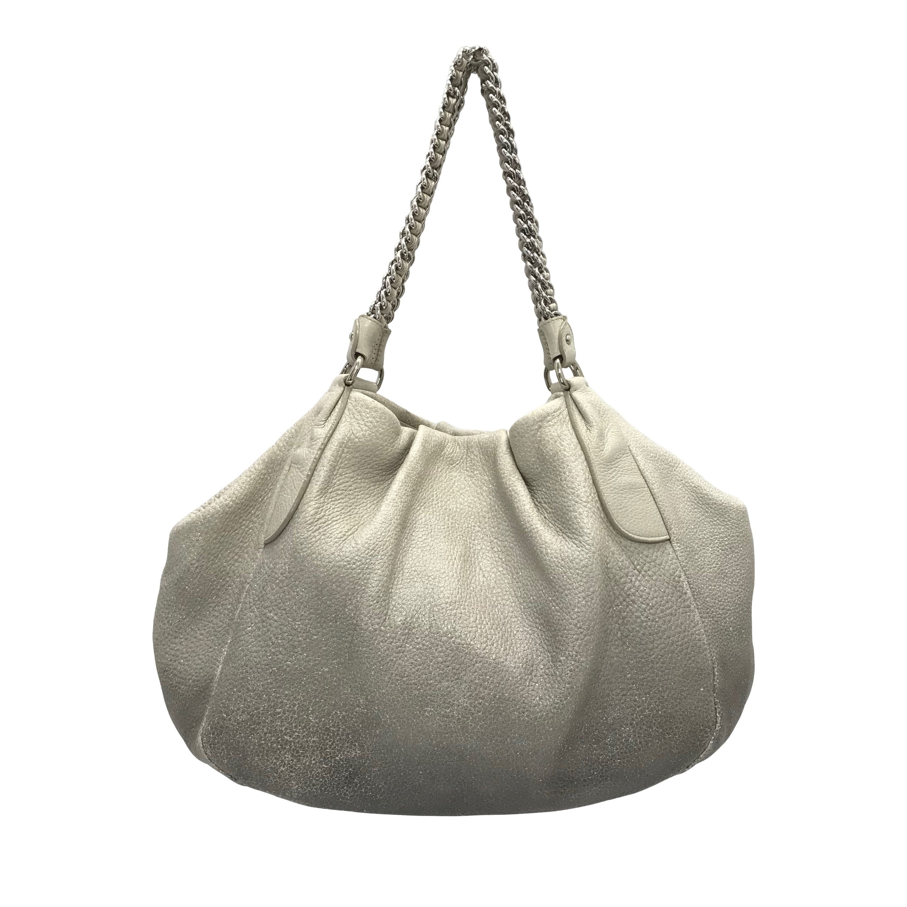 Prada Cervo Lux Chain Hobo