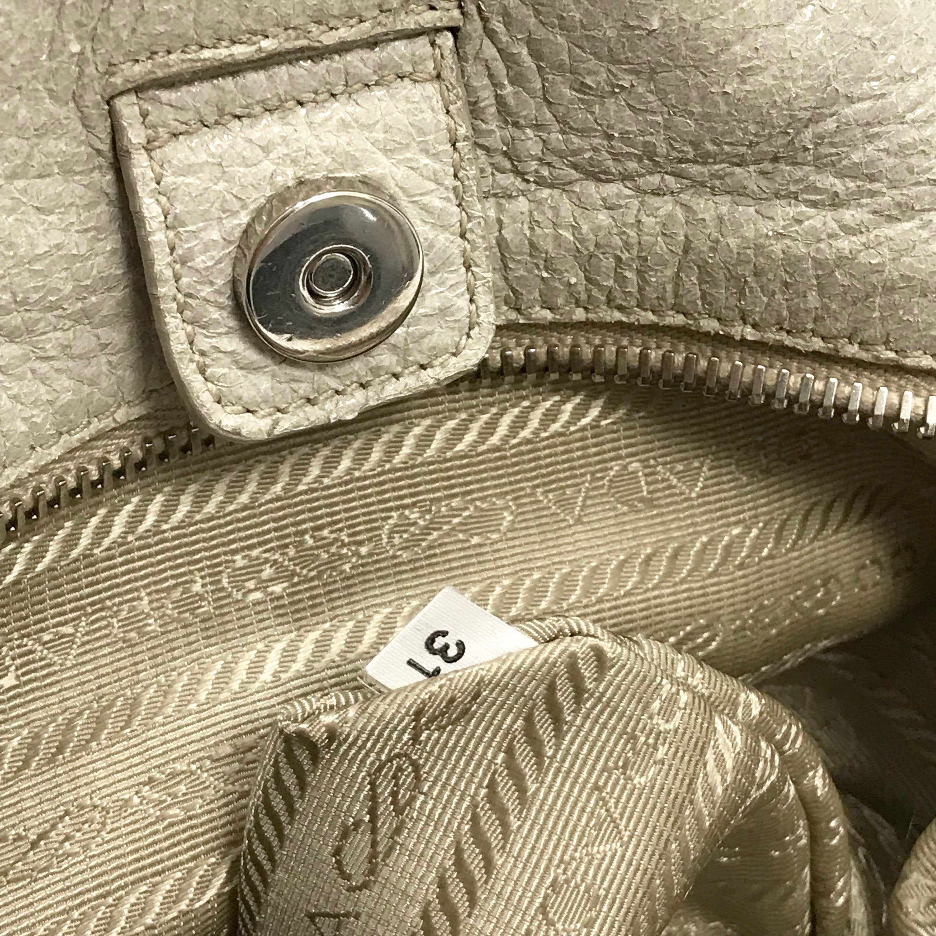 Prada Cervo Lux Chain Hobo