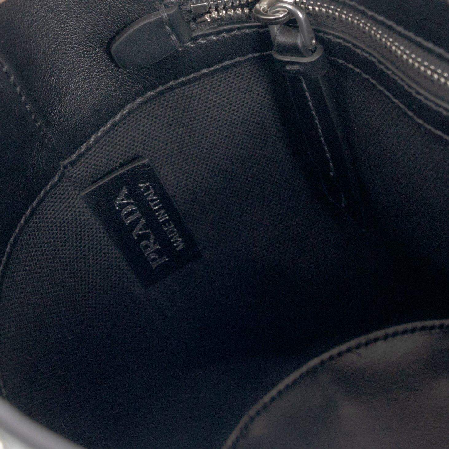 Prada Fringe Embellished City Calf Folk Bucket Bag