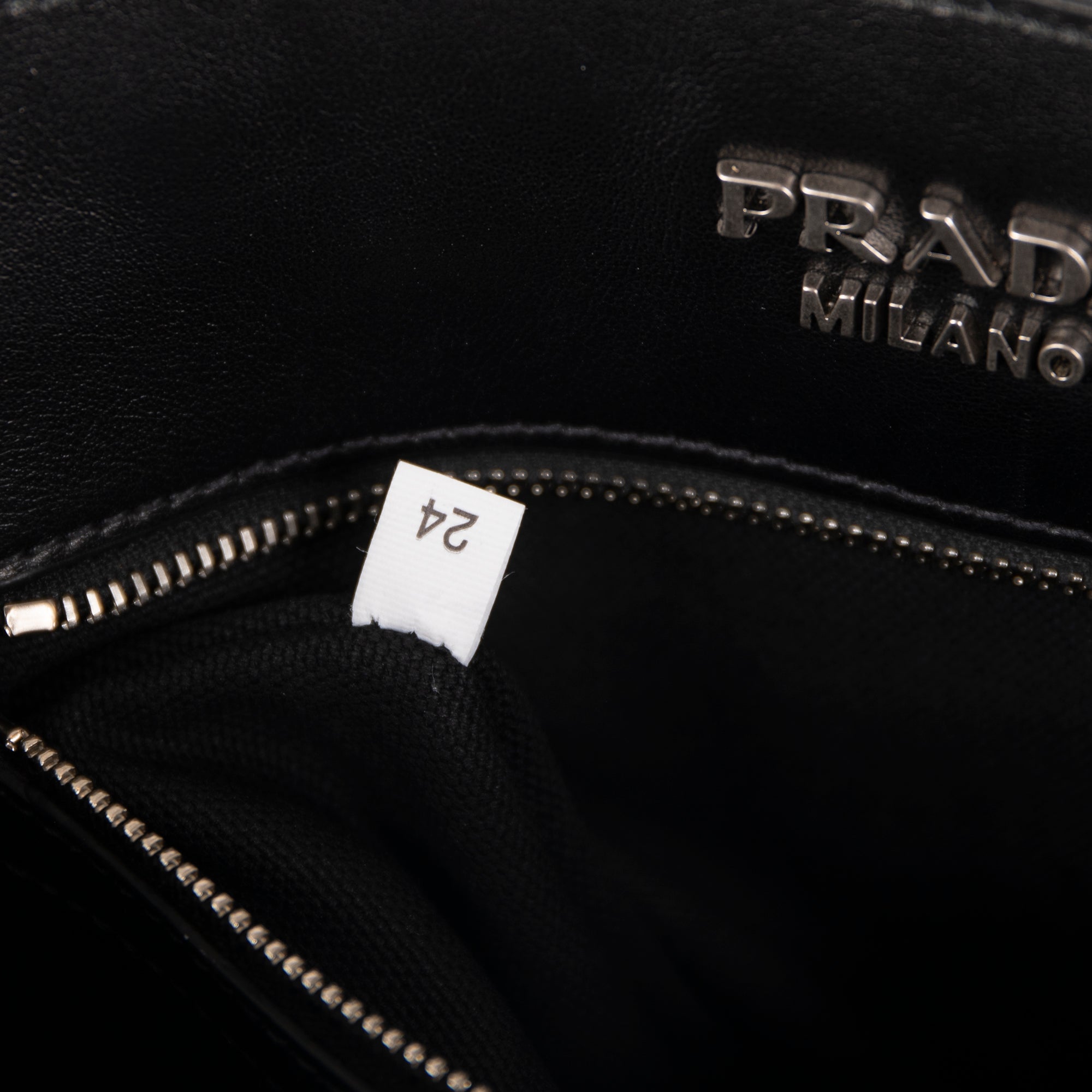 Prada Fringe Embellished City Calf Folk Bucket Bag