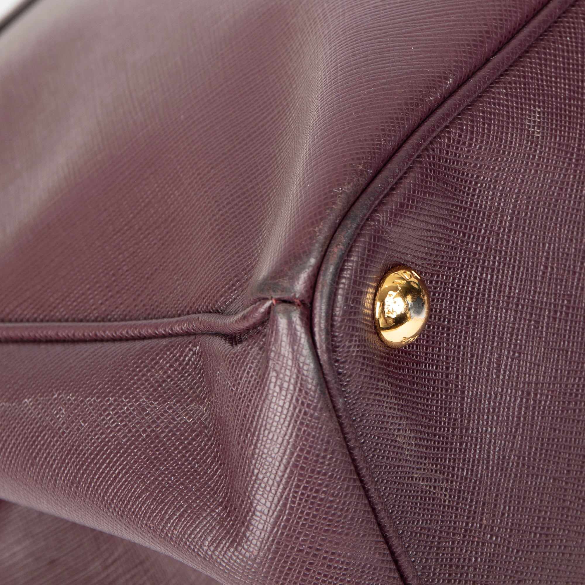 Prada Large Saffiano Lux Galleria Double Zip Tote